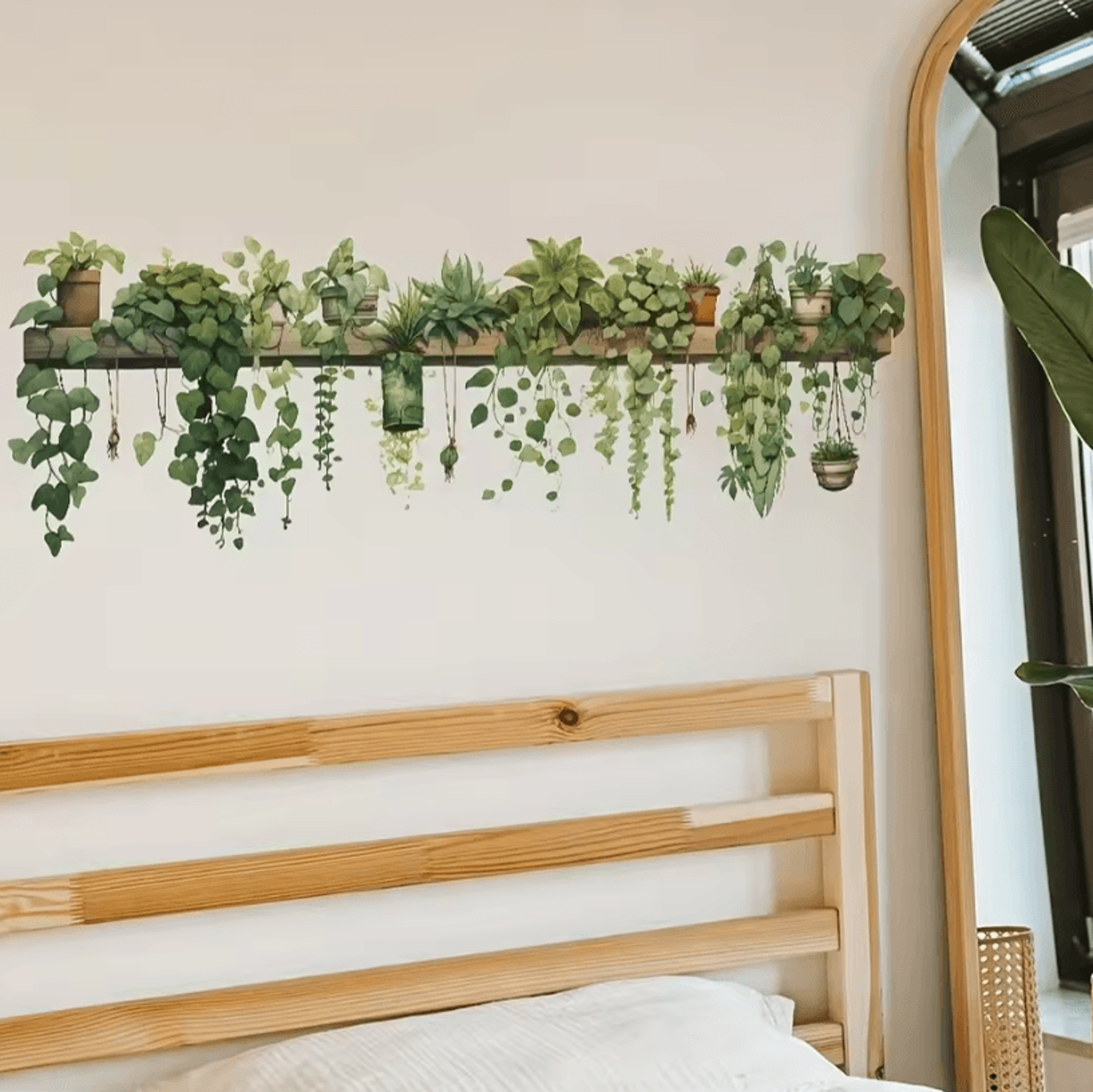 Chic Plant Vine Wall Decal Removable Vinyl Wall Sticker For Living Room Wall Decor  Bedroom Entrywa 4
