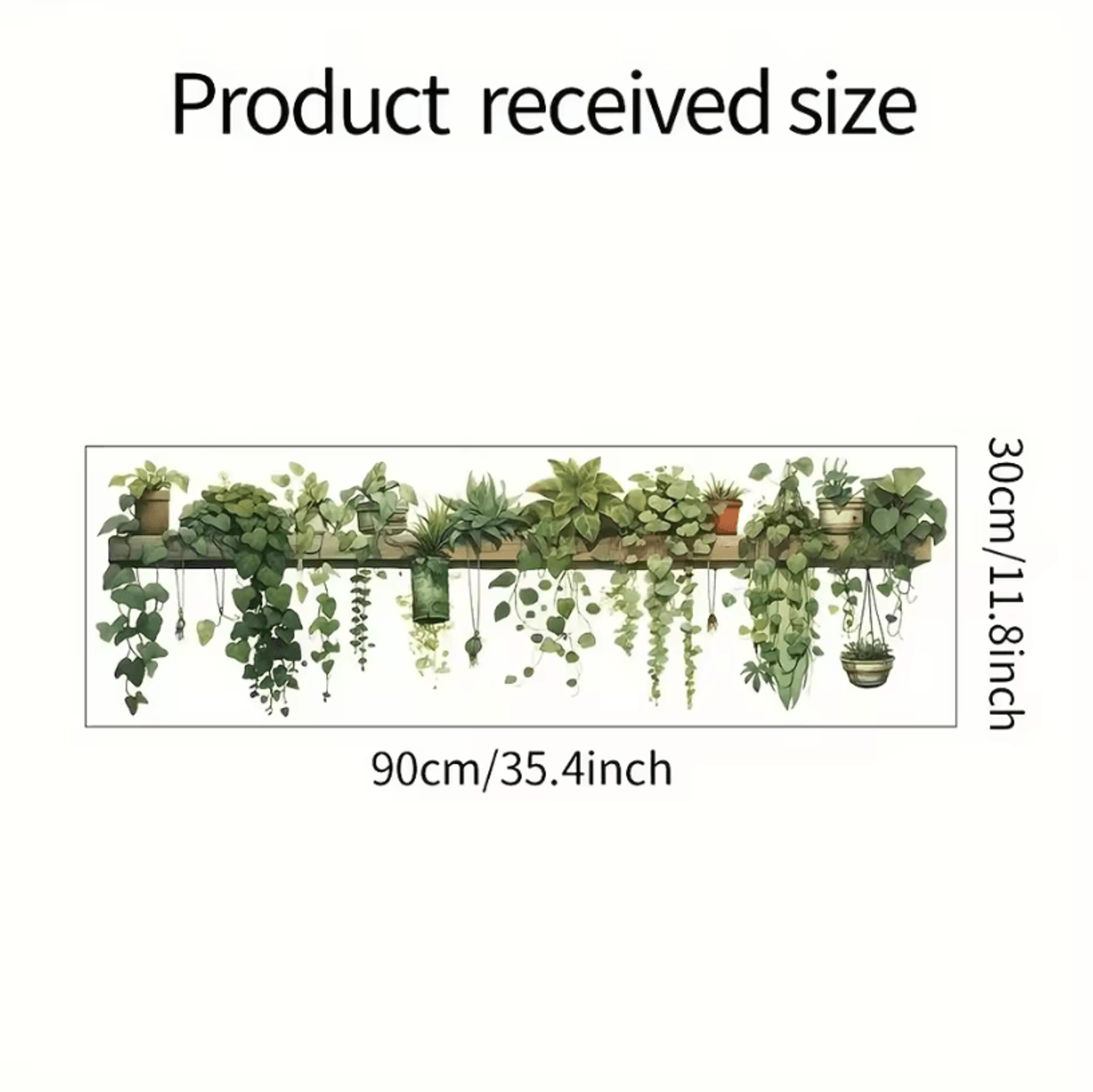Chic Plant Vine Wall Decal Removable Vinyl Wall Sticker For Living Room Wall Decor  Bedroom Entrywa 5