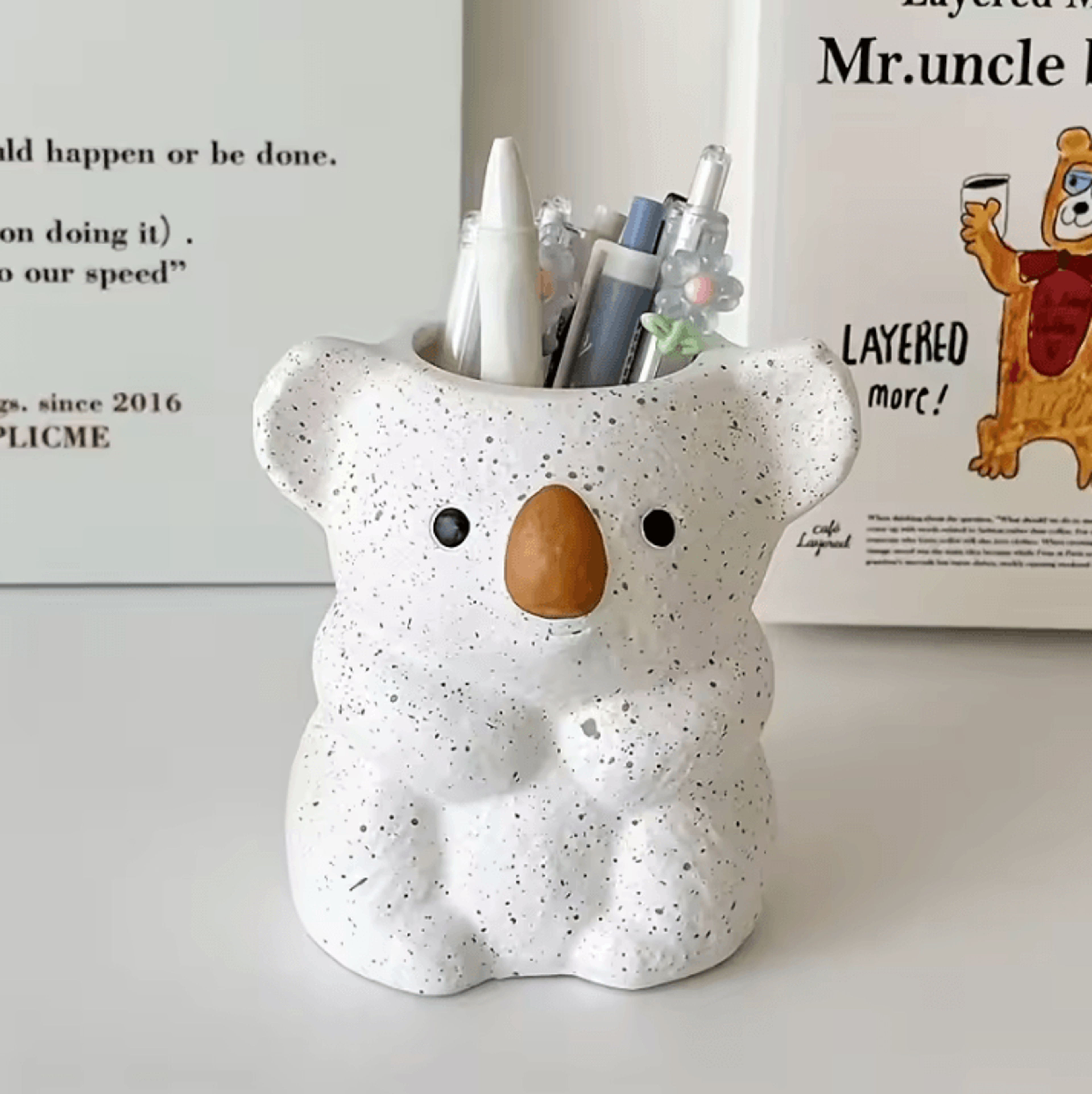 Adorable Cute Koala Planter  Animal Flower Pot Decor For Succulent Bonsai Pot And Tabletop Garden O 0
