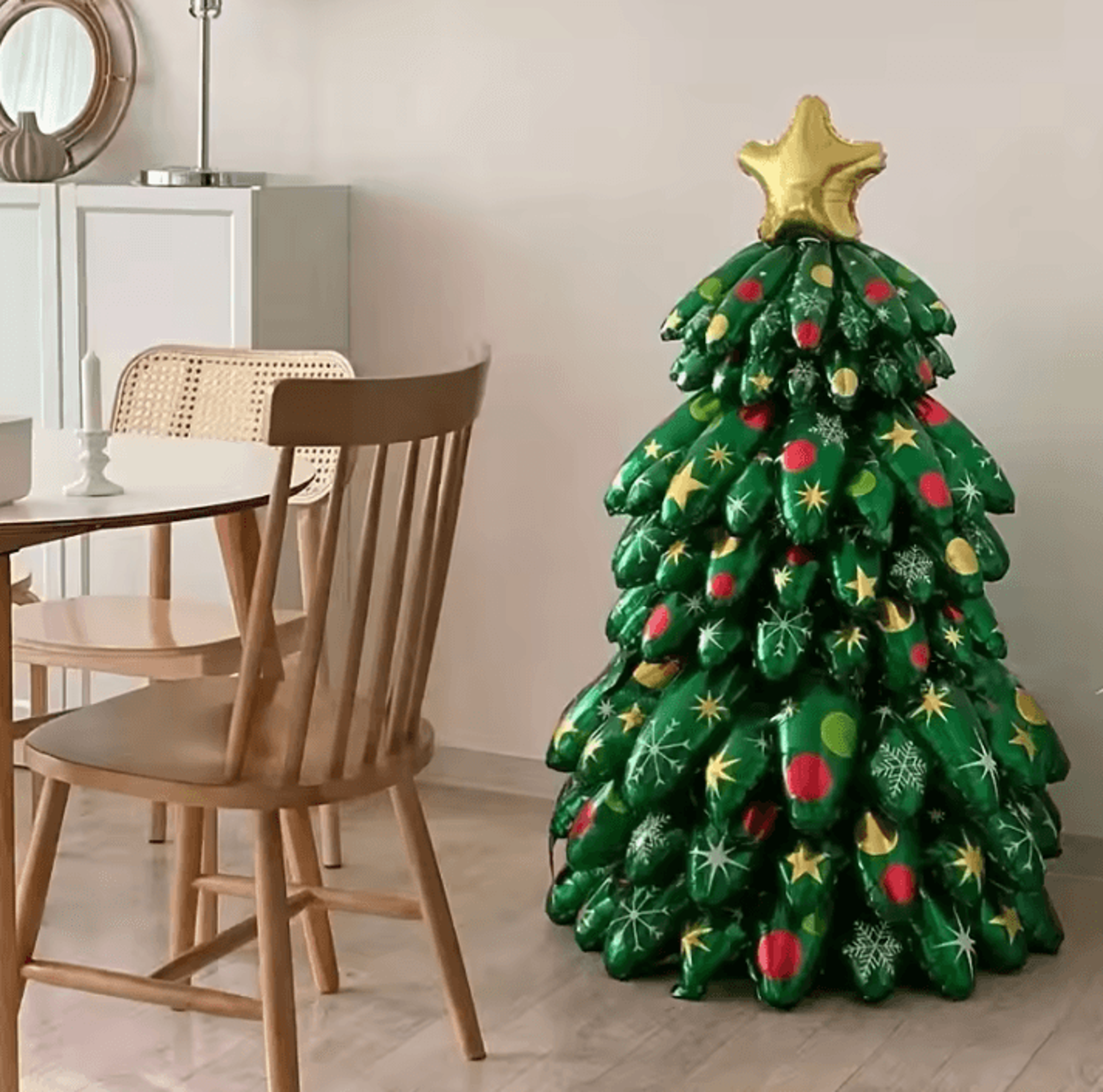 9Piece Christmas Tree Foil Balloons 5118 By 2756 In  Extra Large Party Decor And FreeStanding Festi 1