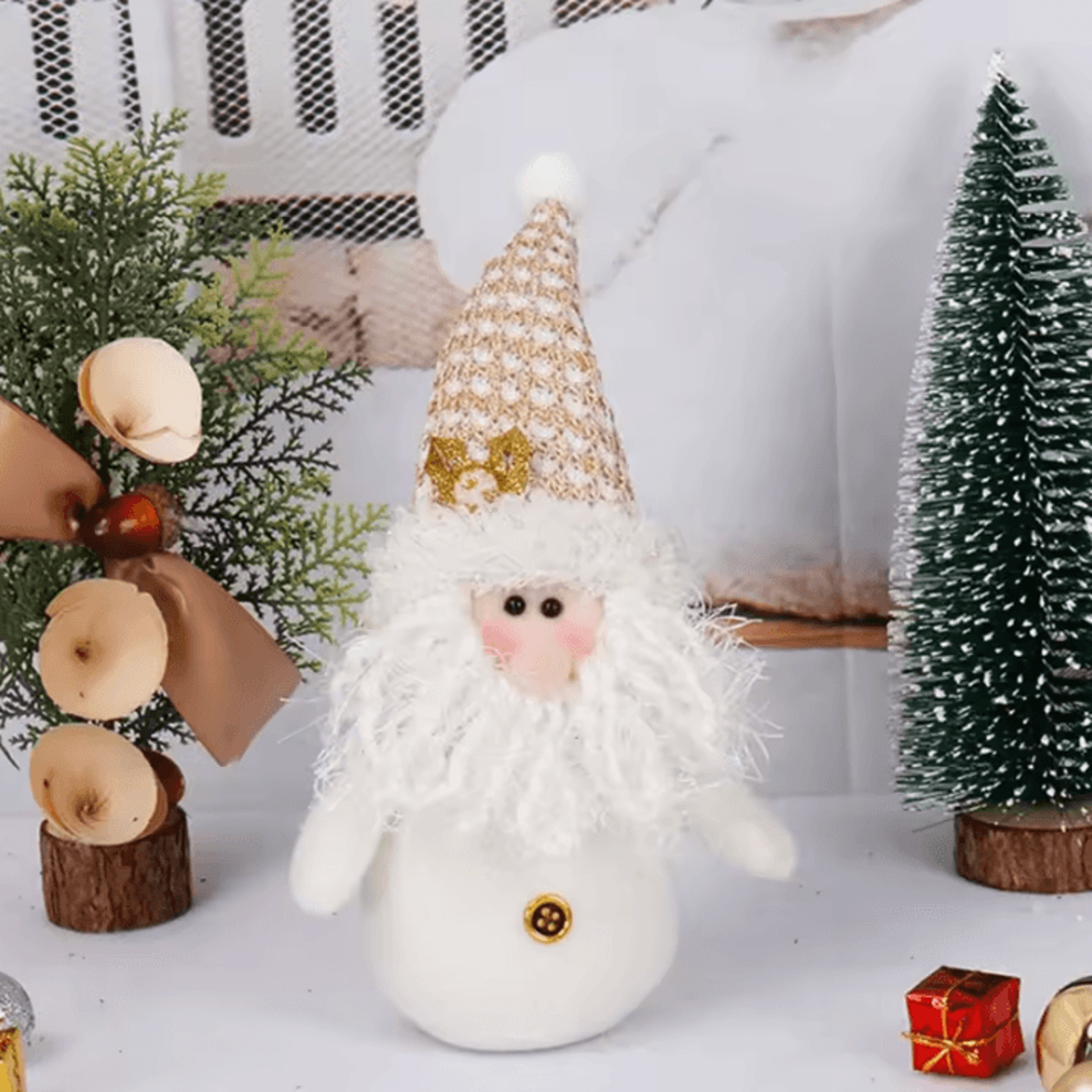 Assorted Christmas Gnome Decorations  Santa Snowman Christmas Dolls For Holiday Tree Ornaments And  2
