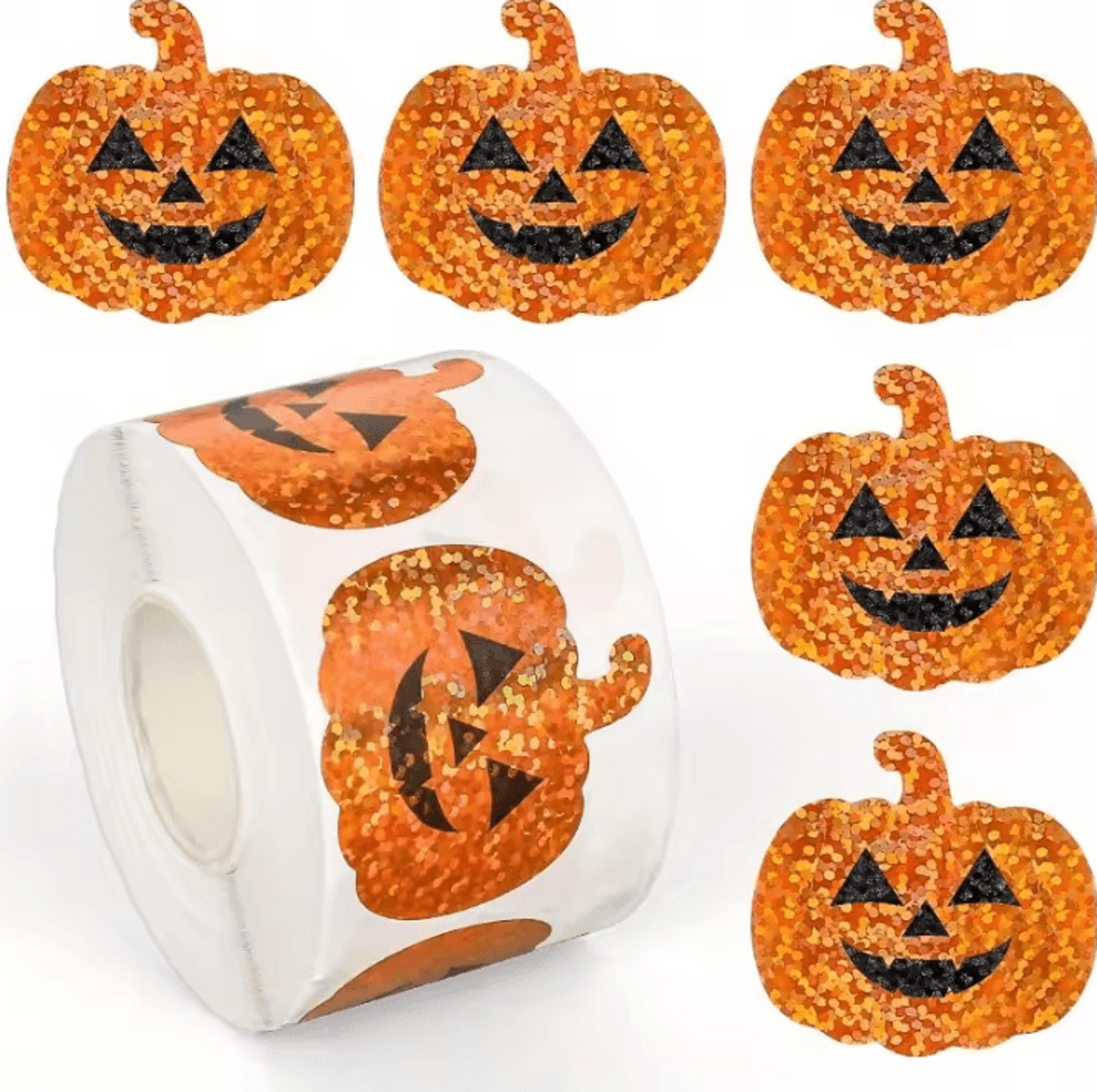 500Pcs Halloween Stickers Set  Holographic Ghost Stickers Waterproof For Party  Decoration Supplies 6