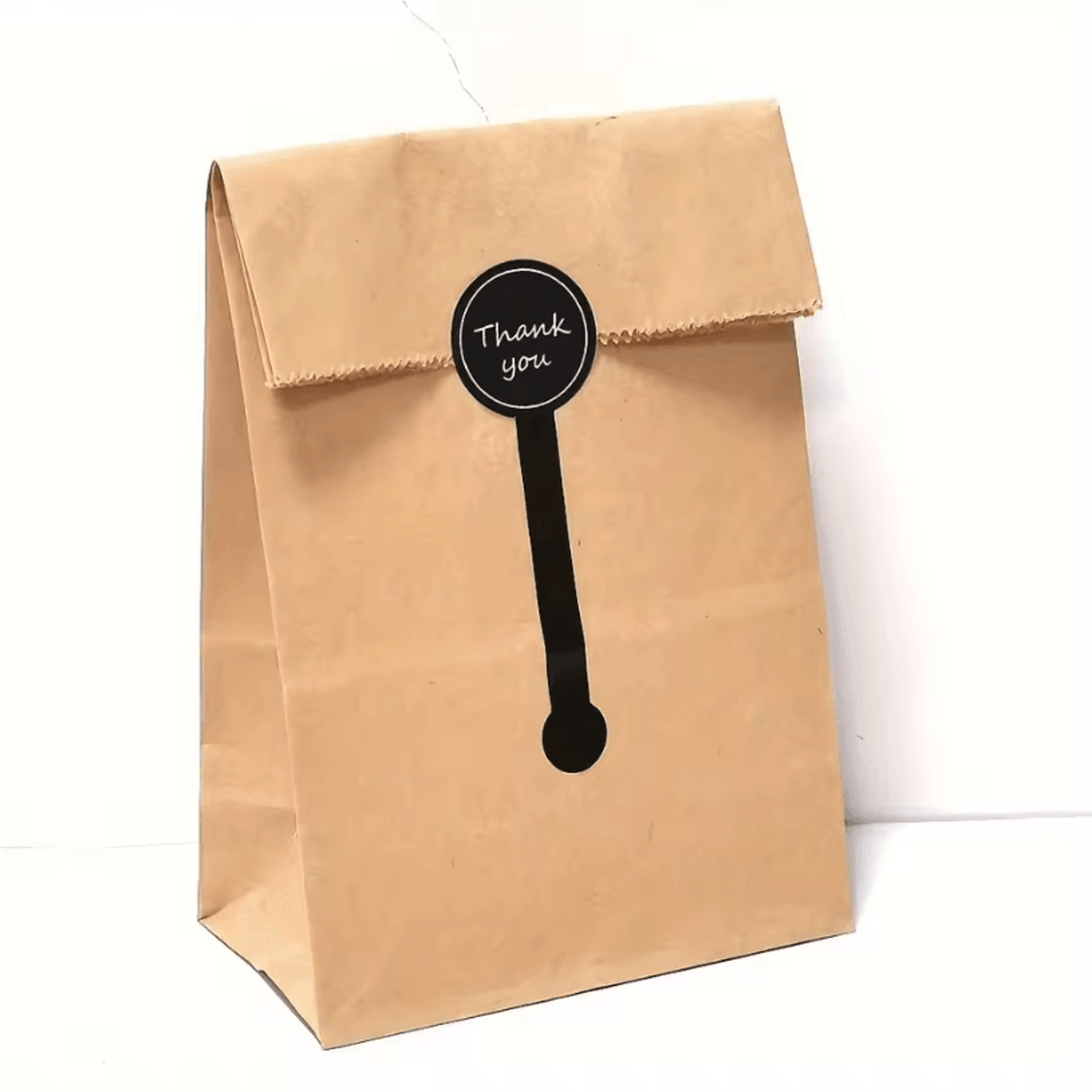 Black Thank You Stickers  Long Sealing Label Stickers 394 By 118 Inches For Pudding Bottle Stickers 1