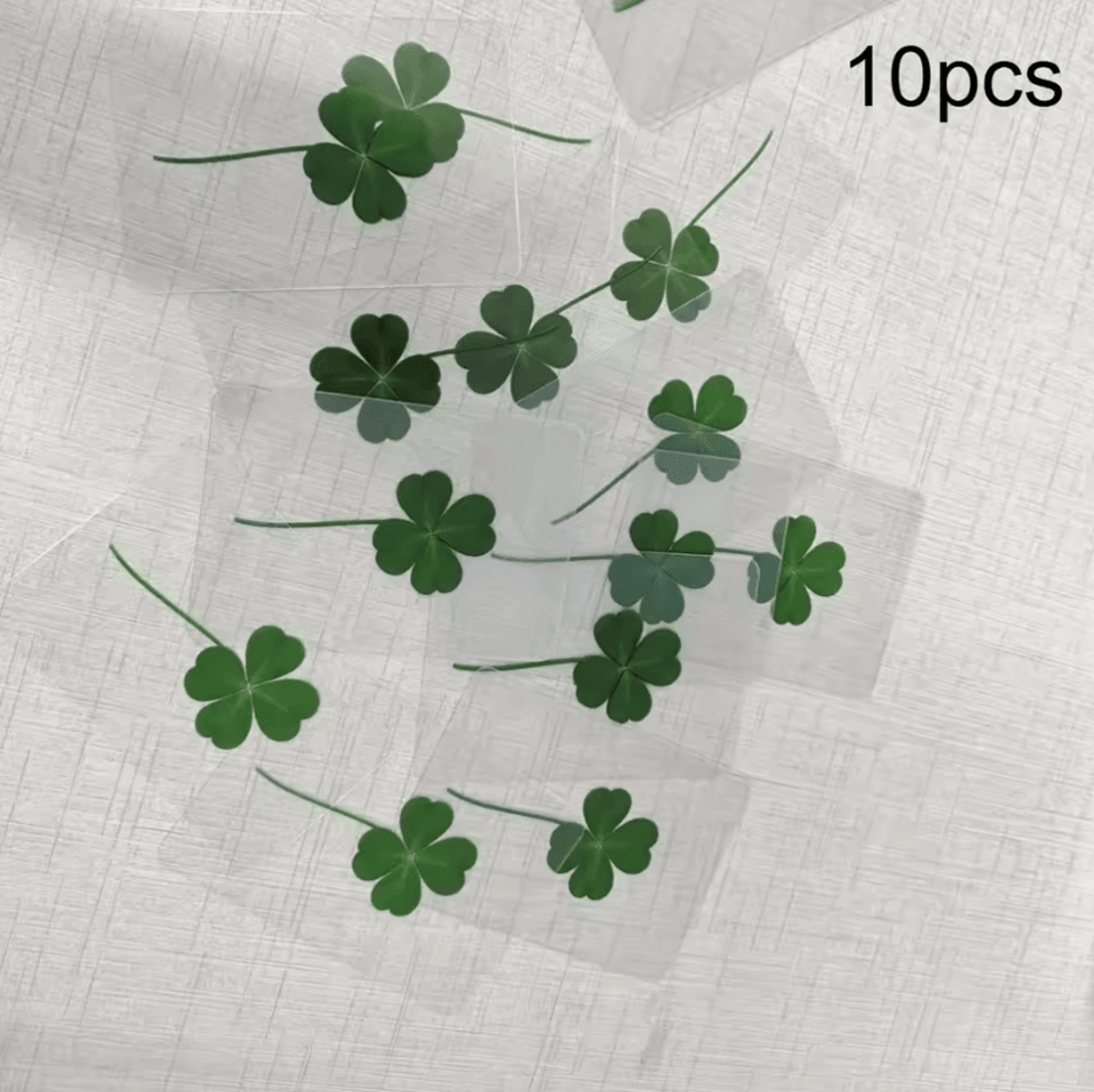 Vintage Lucky Clover Postcards  Transparent Wishing Cards With Natural Grass For Bookmarks And Keep 5