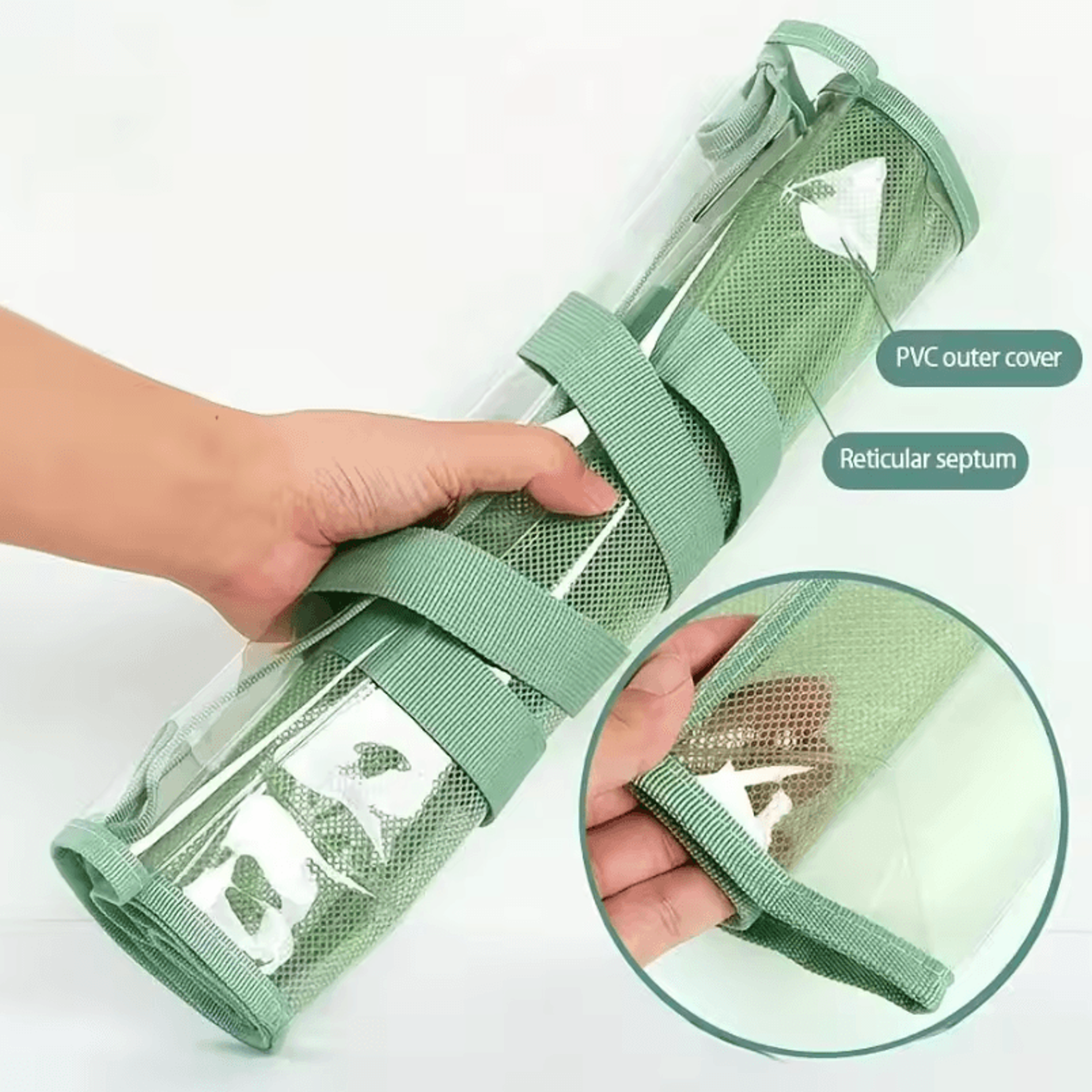 Large Capacity Portable File Organizer Transparent Handheld Expandable PVC Document Folder With Sel 2