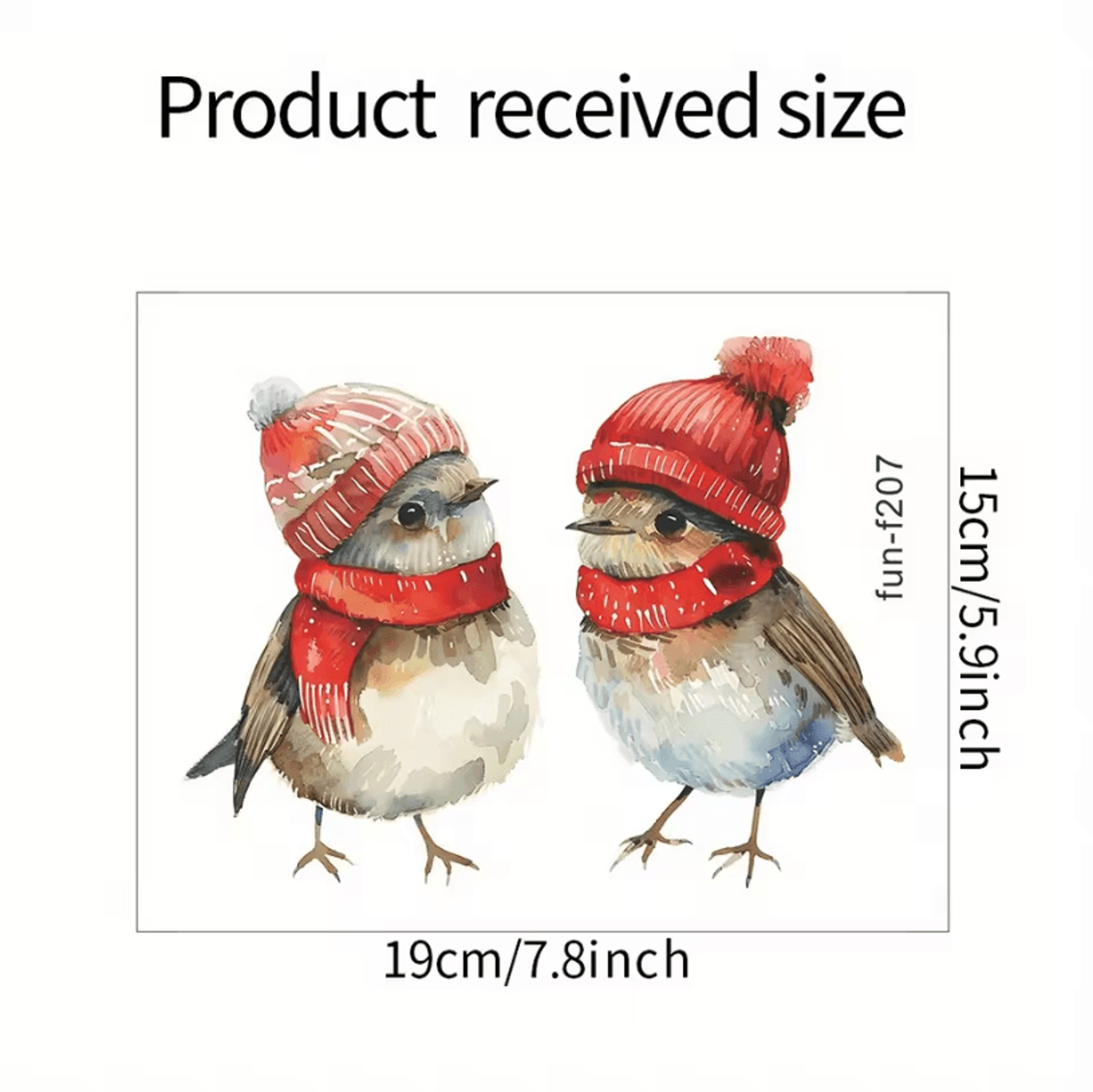 Christmas Holiday Window Clings Festive Bird Decor Stickers For Home Bathroom Thanksgiving And New  5
