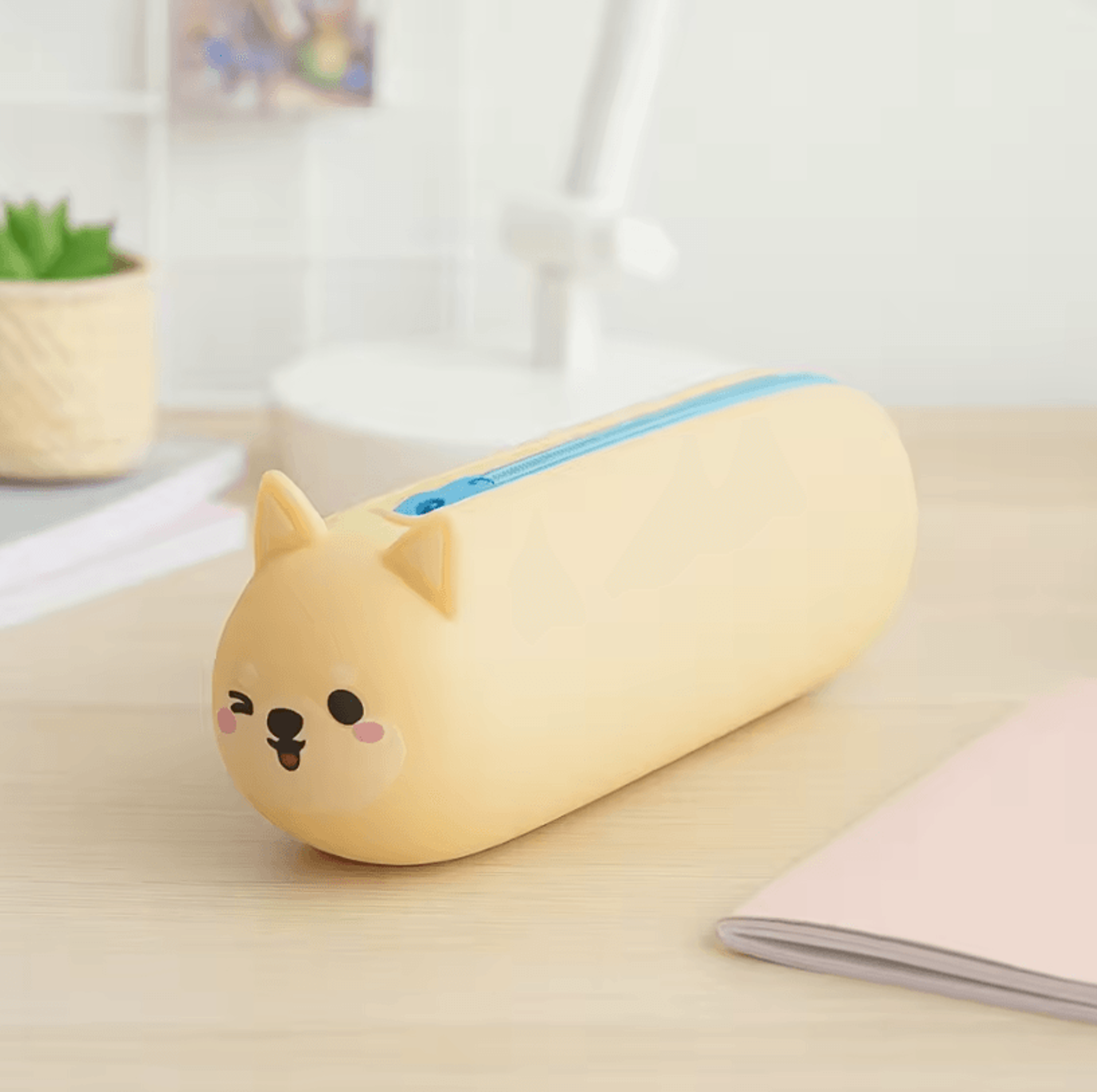 Large Capacity Cartoon Stationery Bag Soft Portable Pencil Case For School And Daily Use 2