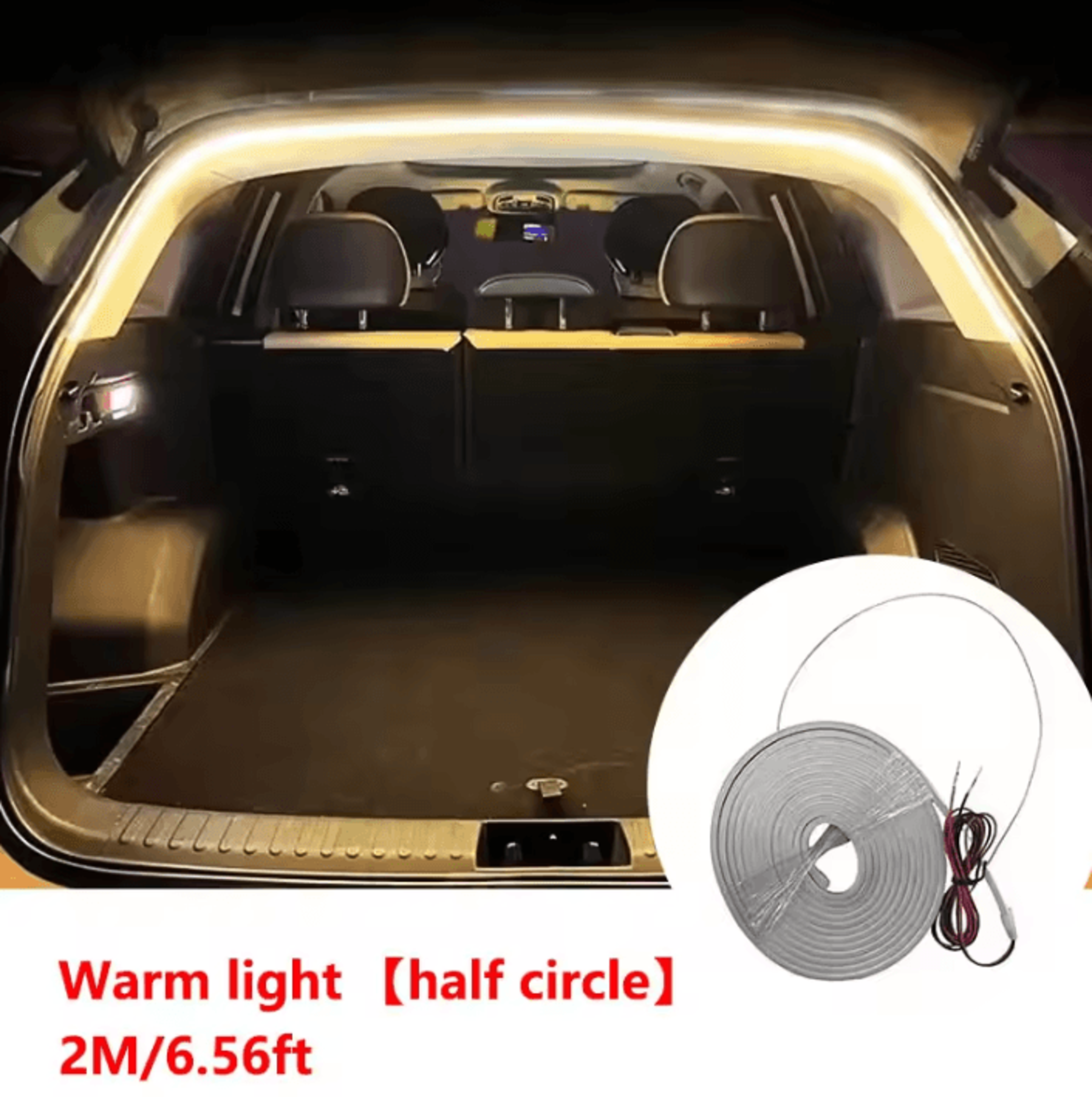 Car Trunk LED Light Strip High Brightness Ambient Tailgate Lighting With Automatic Sensing And Wire 8