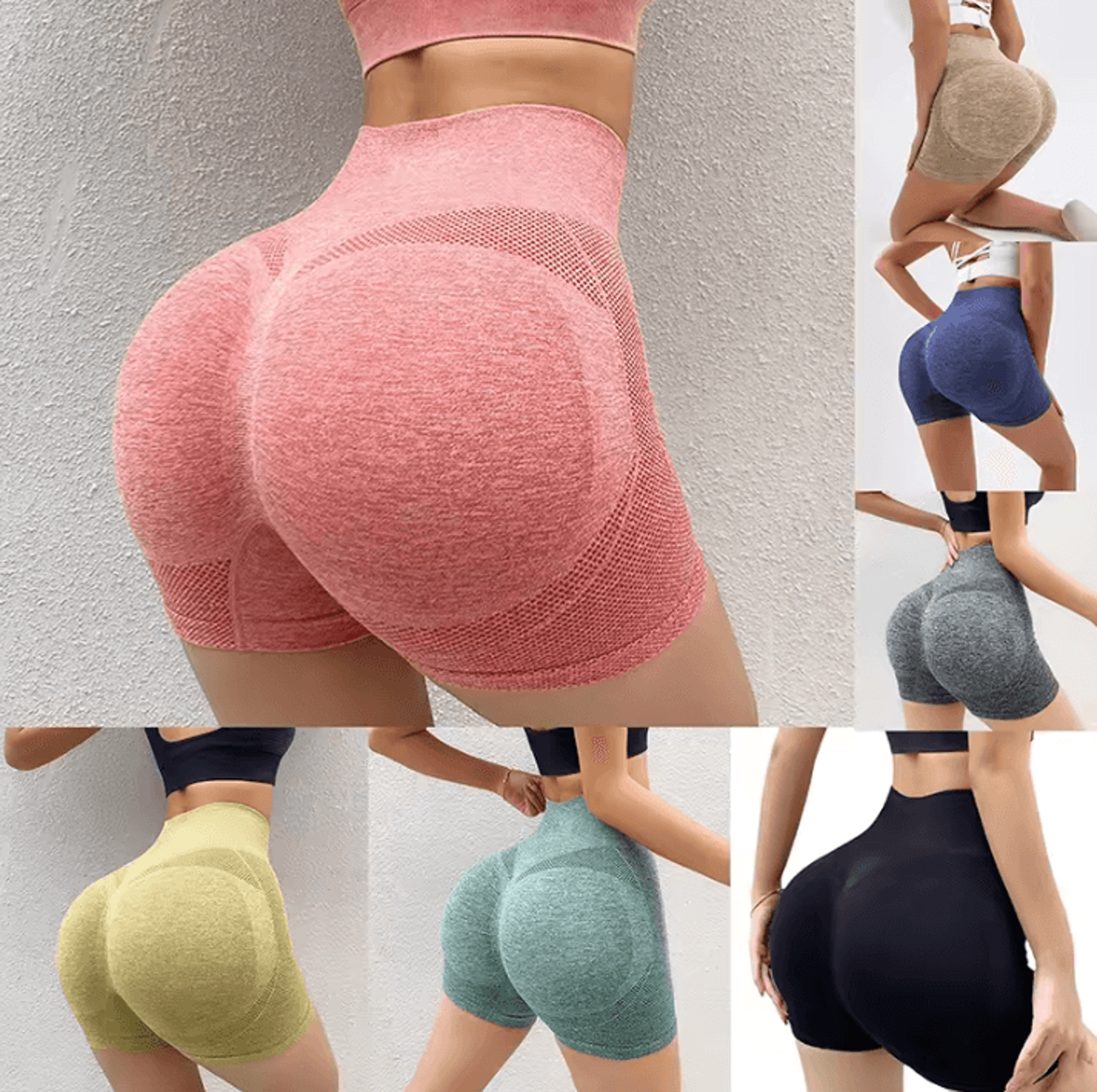 Womens High Waist Sports Shorts For Fitness Cycling Jogging And Yoga 0