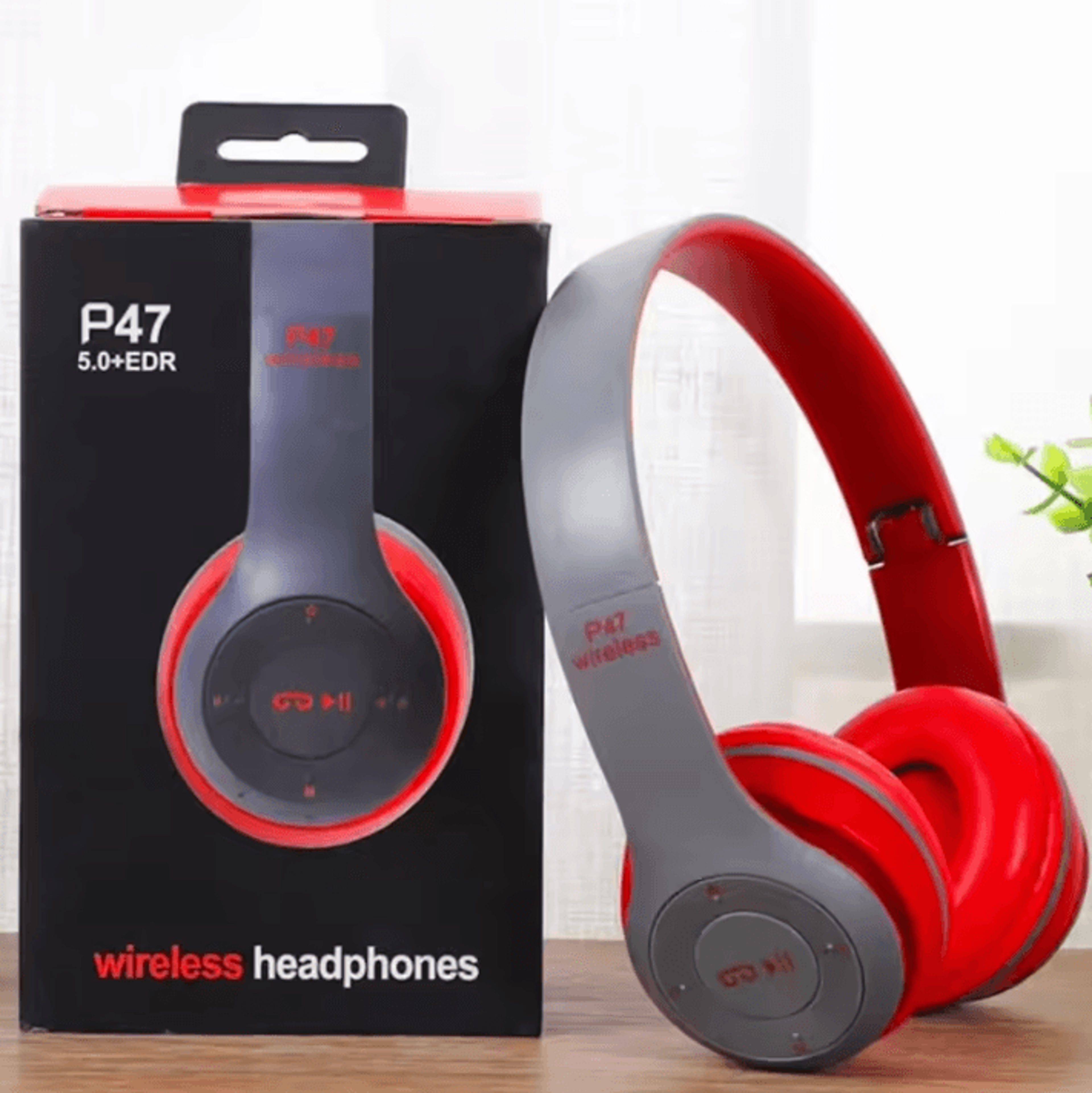 Handsfree Wireless Bluetooth Headphones P47 With Noise Canceling Compatible With IPhone Huawei Sams 6