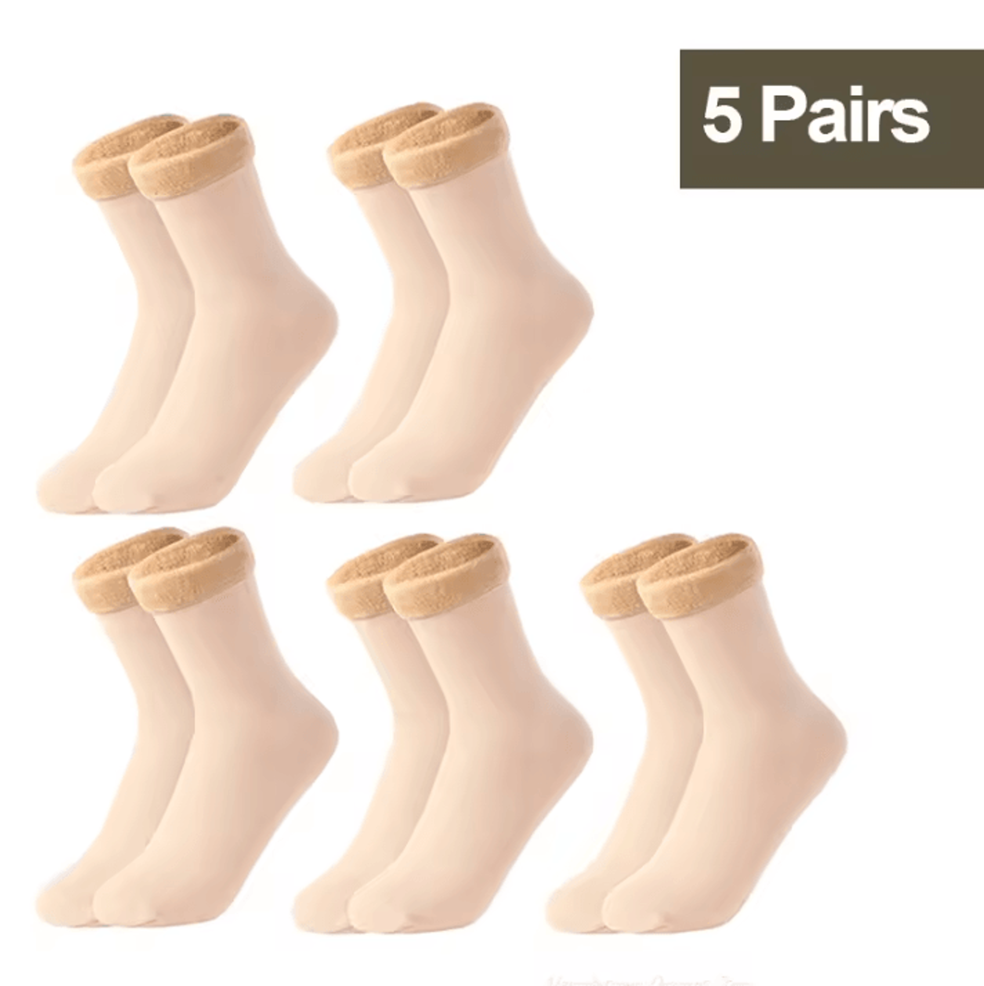 Womens Thermal Socks For Women Winter Warm Fleece Short Cashmere Wool Snow Velvet Floor Socks 17