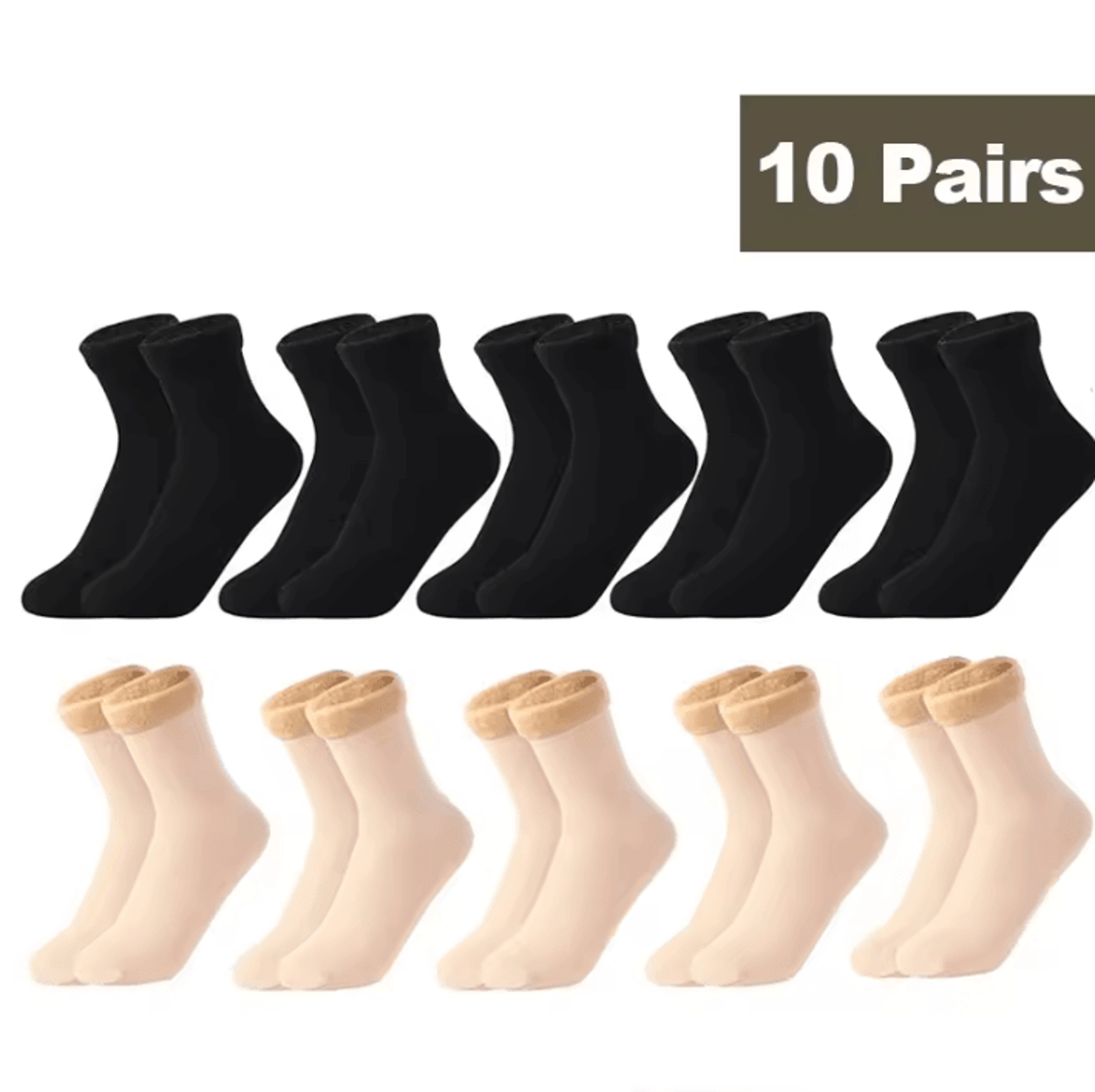 Womens Thermal Socks For Women Winter Warm Fleece Short Cashmere Wool Snow Velvet Floor Socks 23