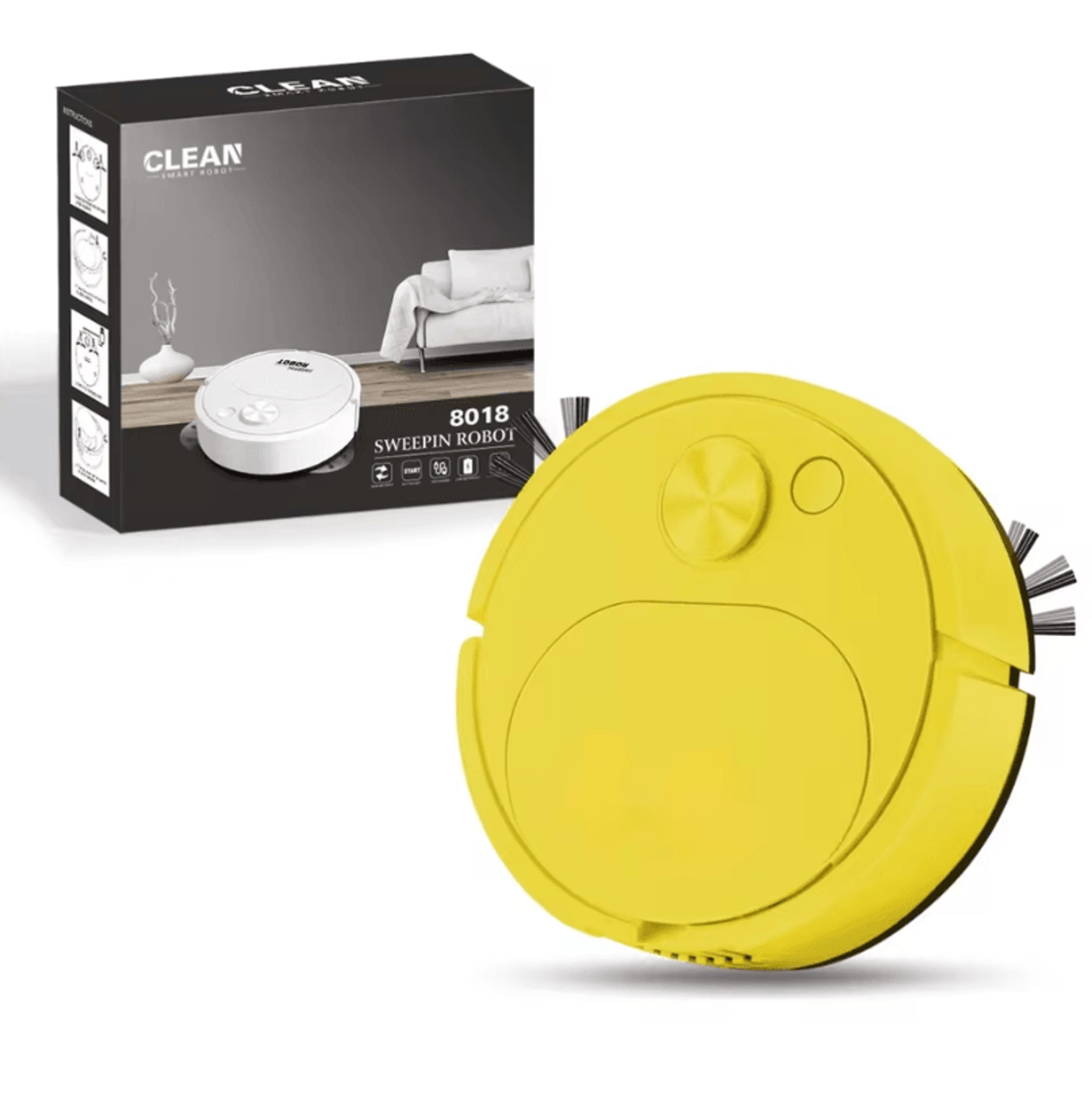 NEW Robot Vacuum Cleaner USB 3in1 Smart Wireless Sweeping And Mopping Floor Cleaner For Home Office 7