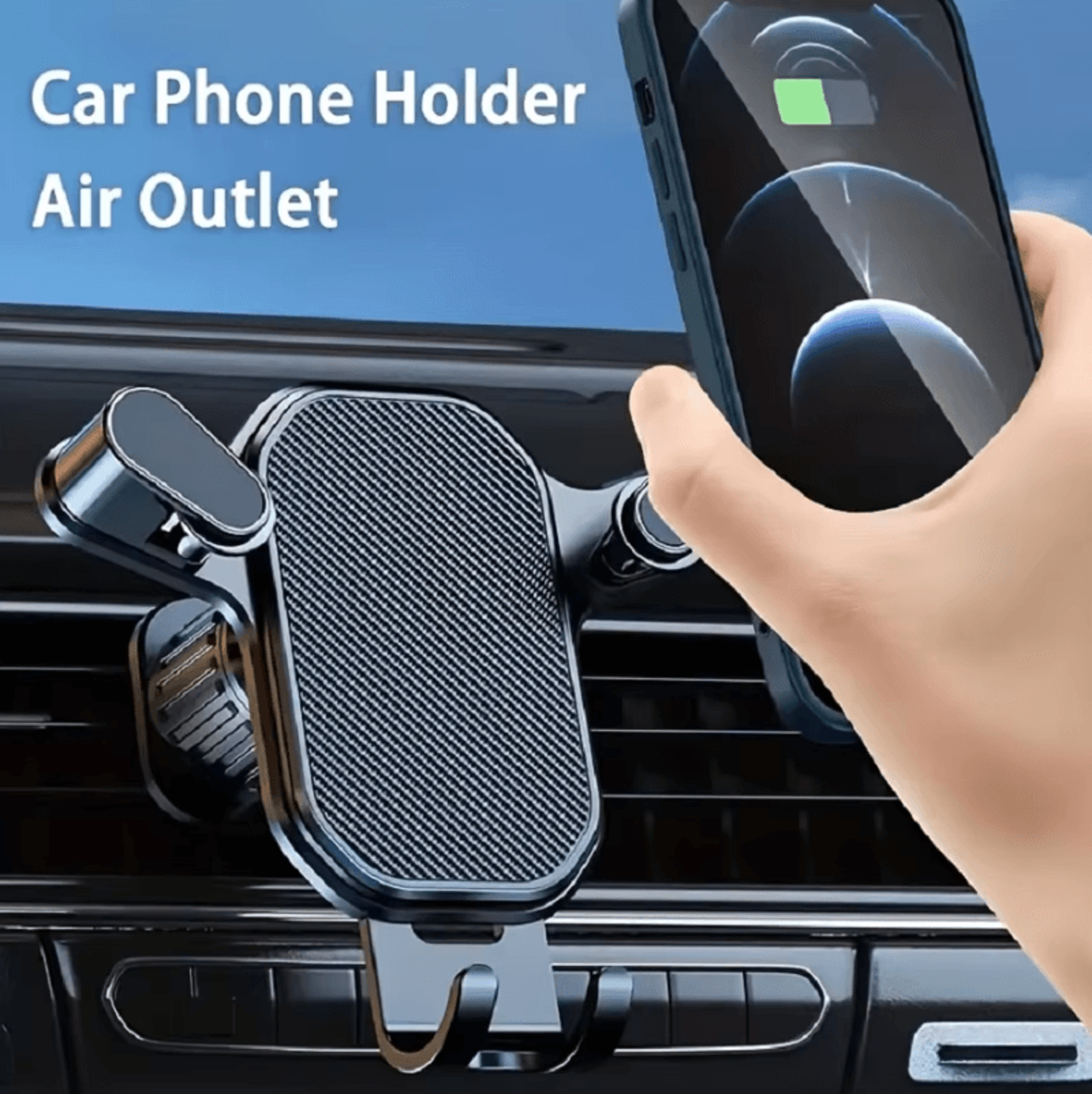 Automatic Gravity Phone Holder  Universal Car Phone Mount Air Outlet Navigation Bracket 1