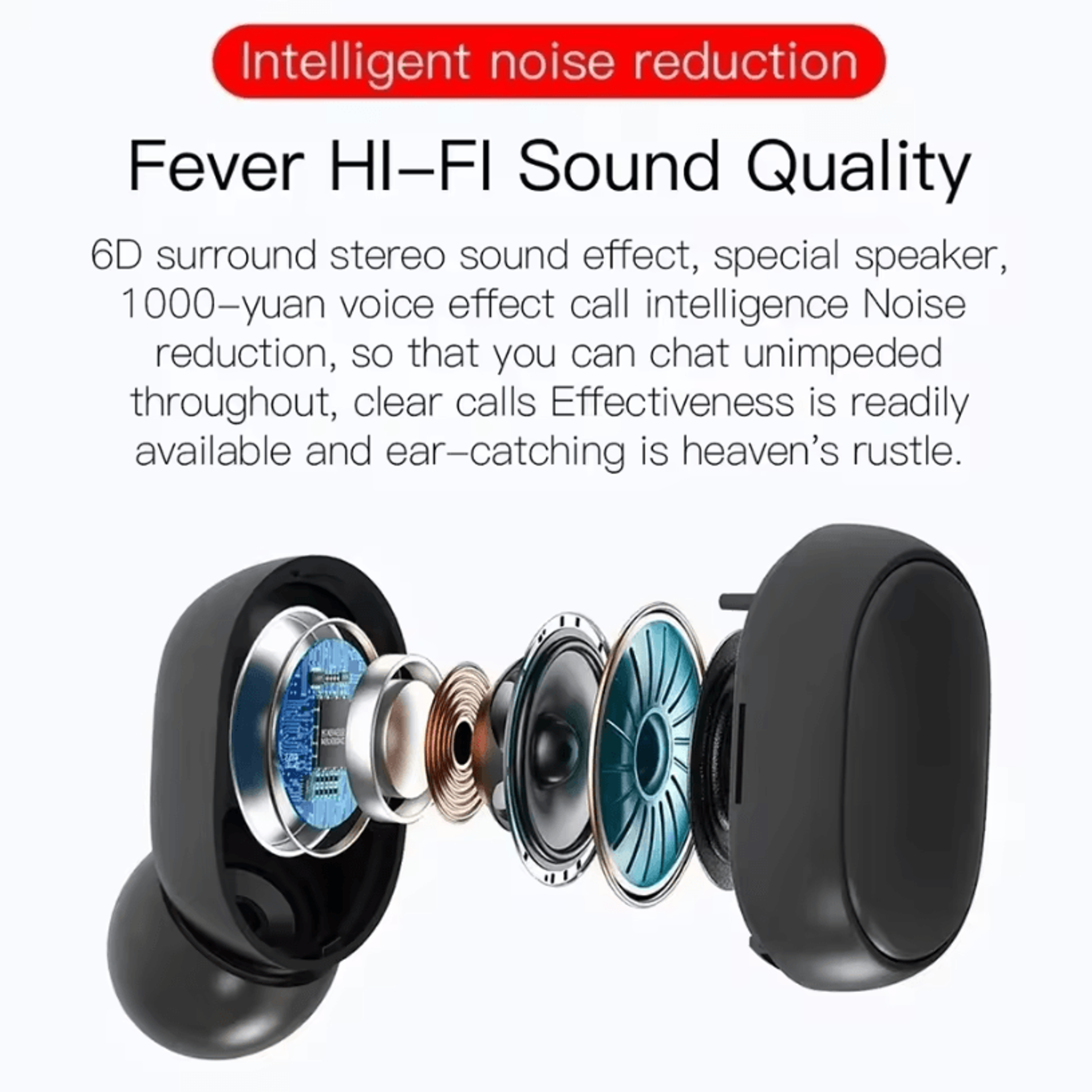 E6S Wireless Bluetooth Earphones  TWS Noise Cancelling Earbuds With Mic For Sport And Everyday Use 2