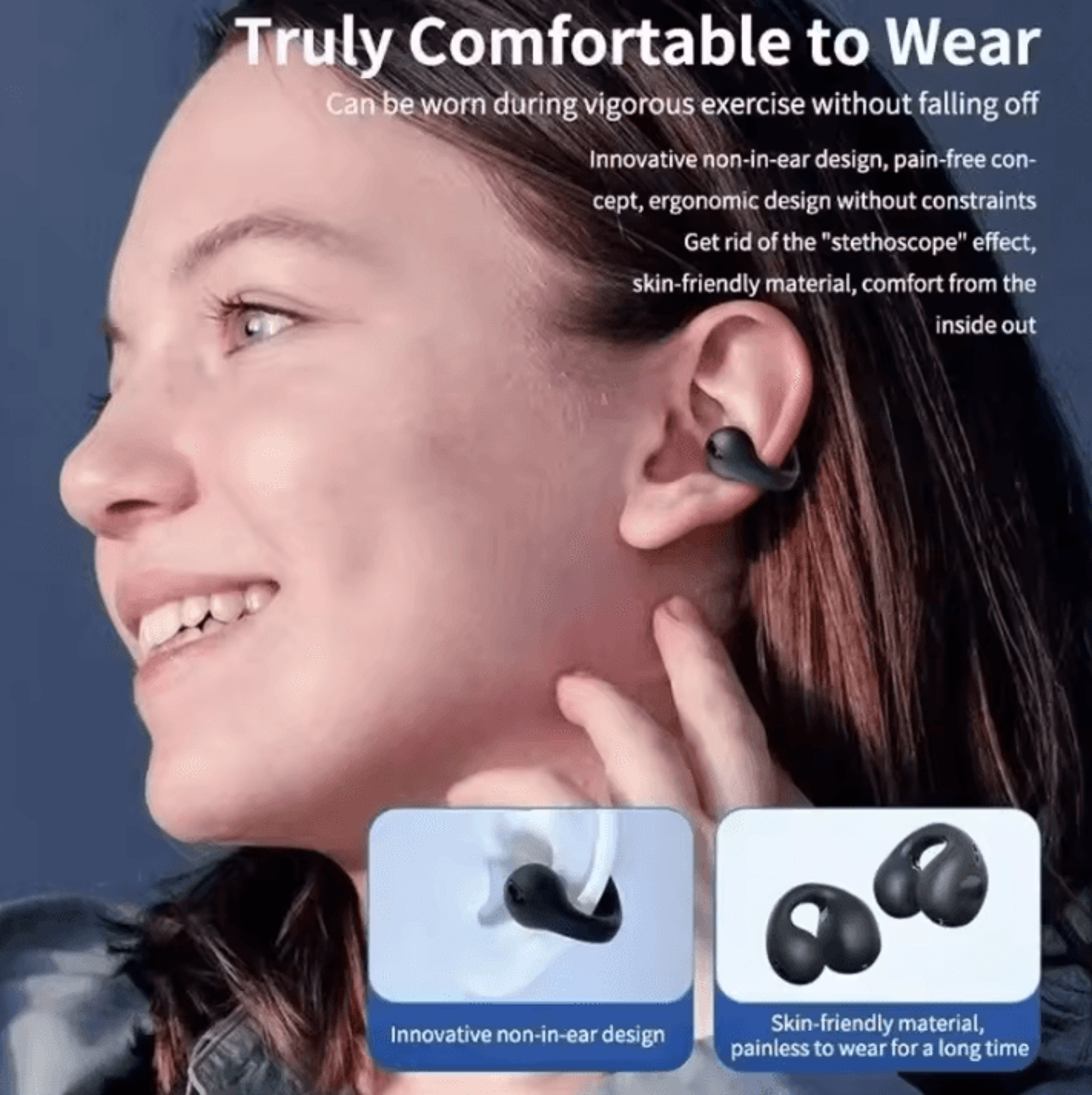 Original T75 Bone Conduction Bluetooth Headphones  Wireless Bluetooth 53 TWS Headset With HiFi Soun 4
