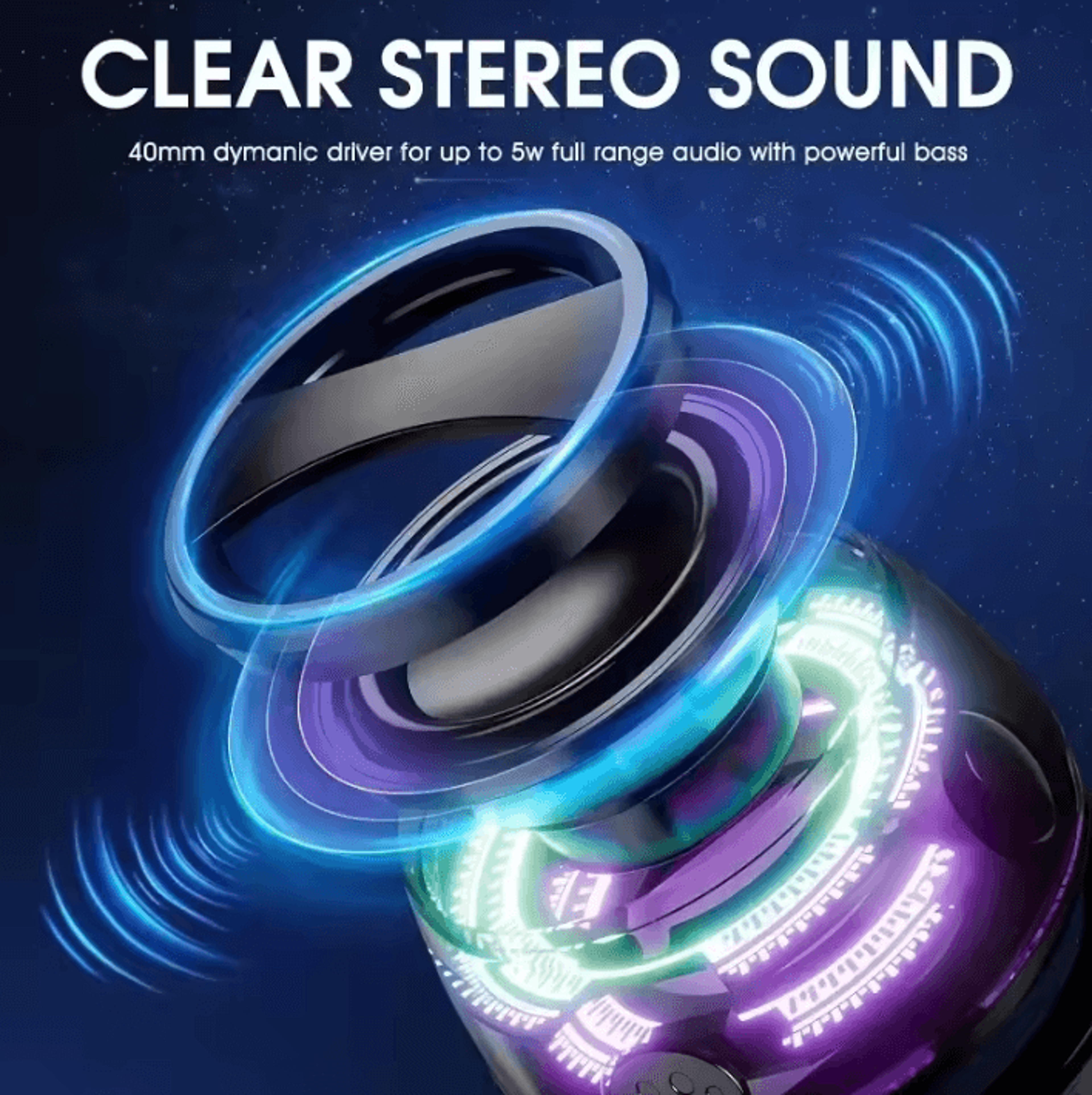 G200 Portable Bluetooth Speaker Bluetooth 53 With RGB Ambient Light And Magnetic Phone Stand Functi