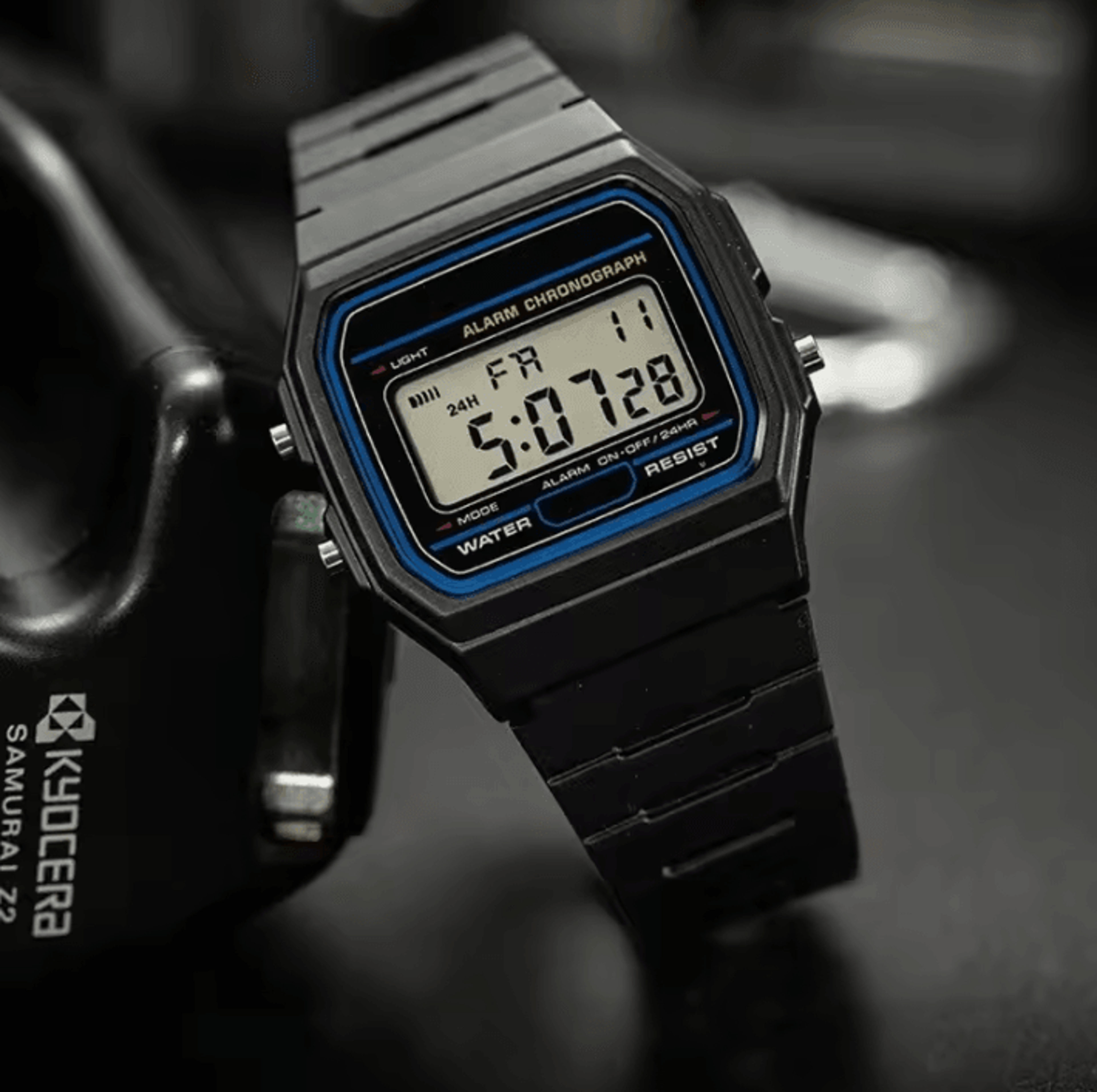 simple carre led sport watch – casual digital silicone mens watch with electronic display