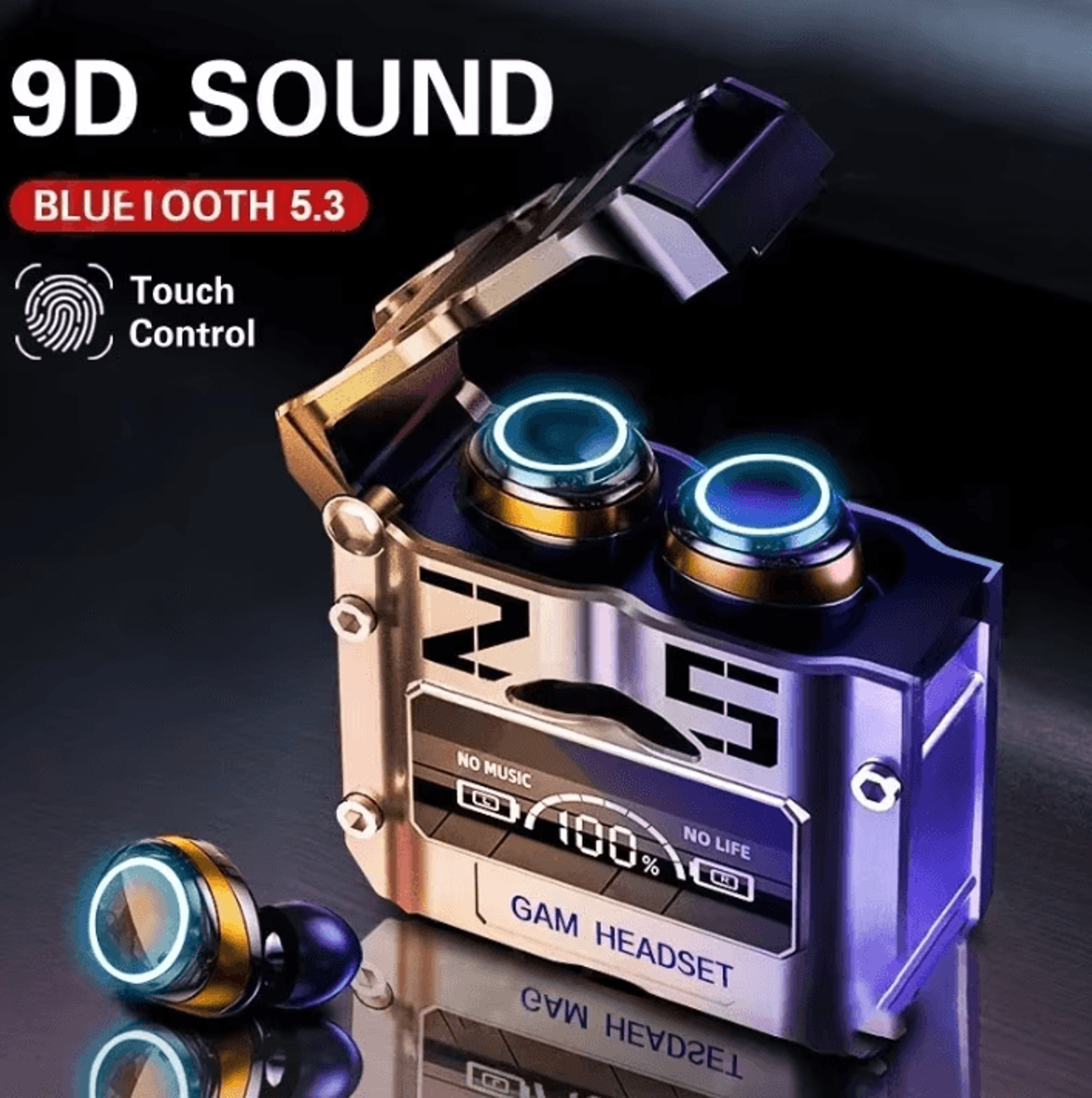 M25 Original Bluetooth 53 Wireless Earbuds  TWS Stereo Headphones With LED Display And Noise Reduct 1