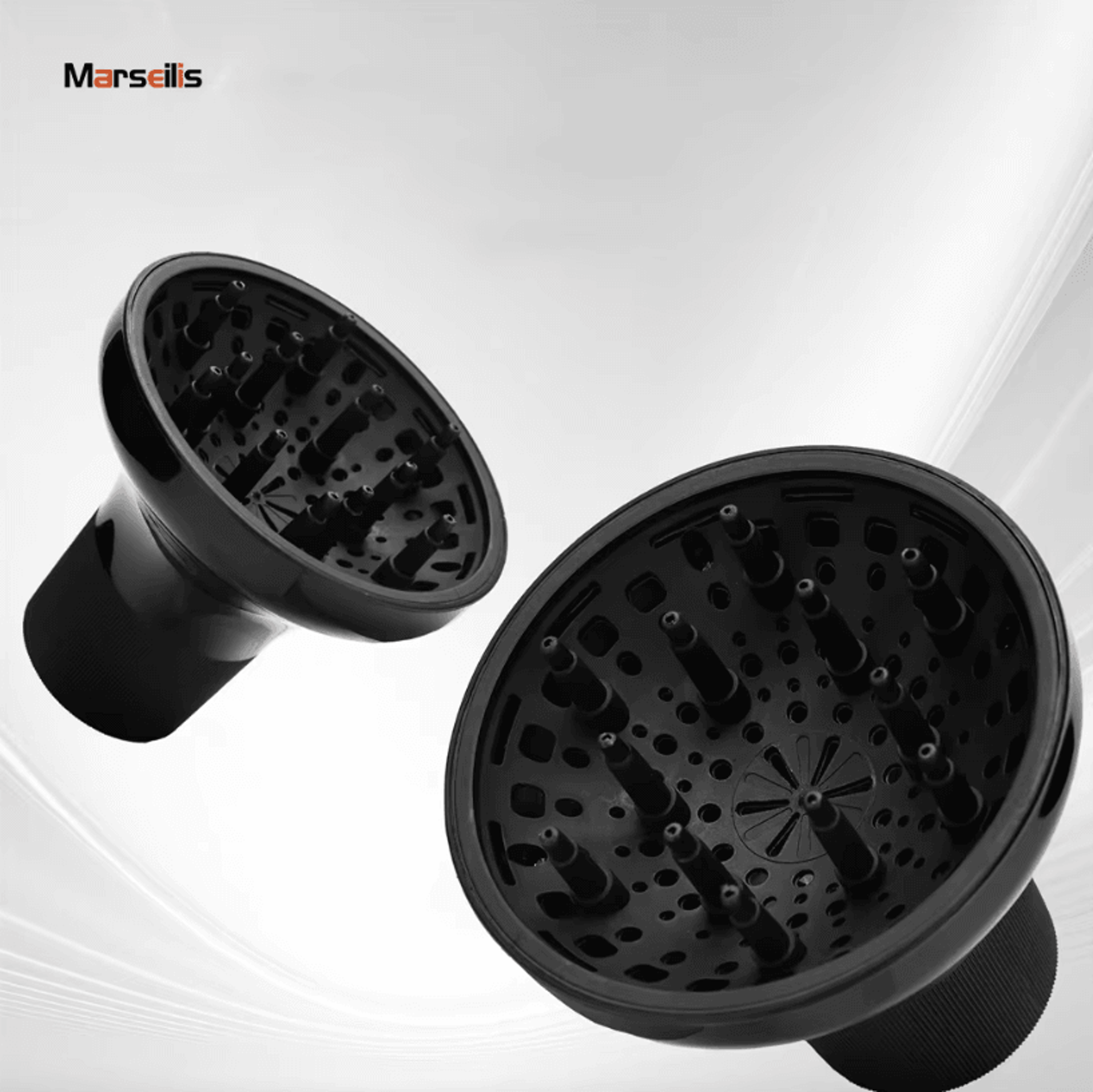 Marseilis Universal Hair Dryer Diffuser Attachment For Curly And Wavy Hair Fits 157 To 236 Inch Dry 0