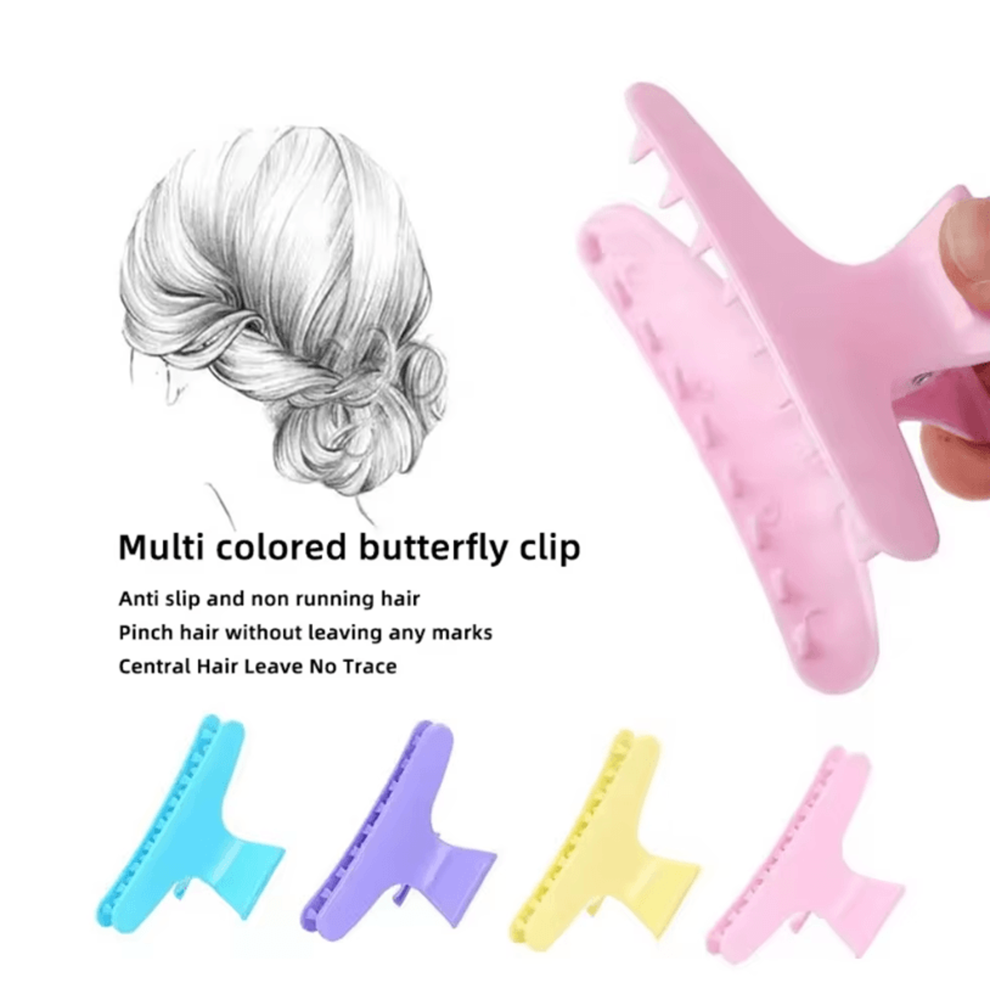 12PCS Professional Alligator Hair Clips  Seamless Hairpin Set For Beauty Salon And DIY Styling 0