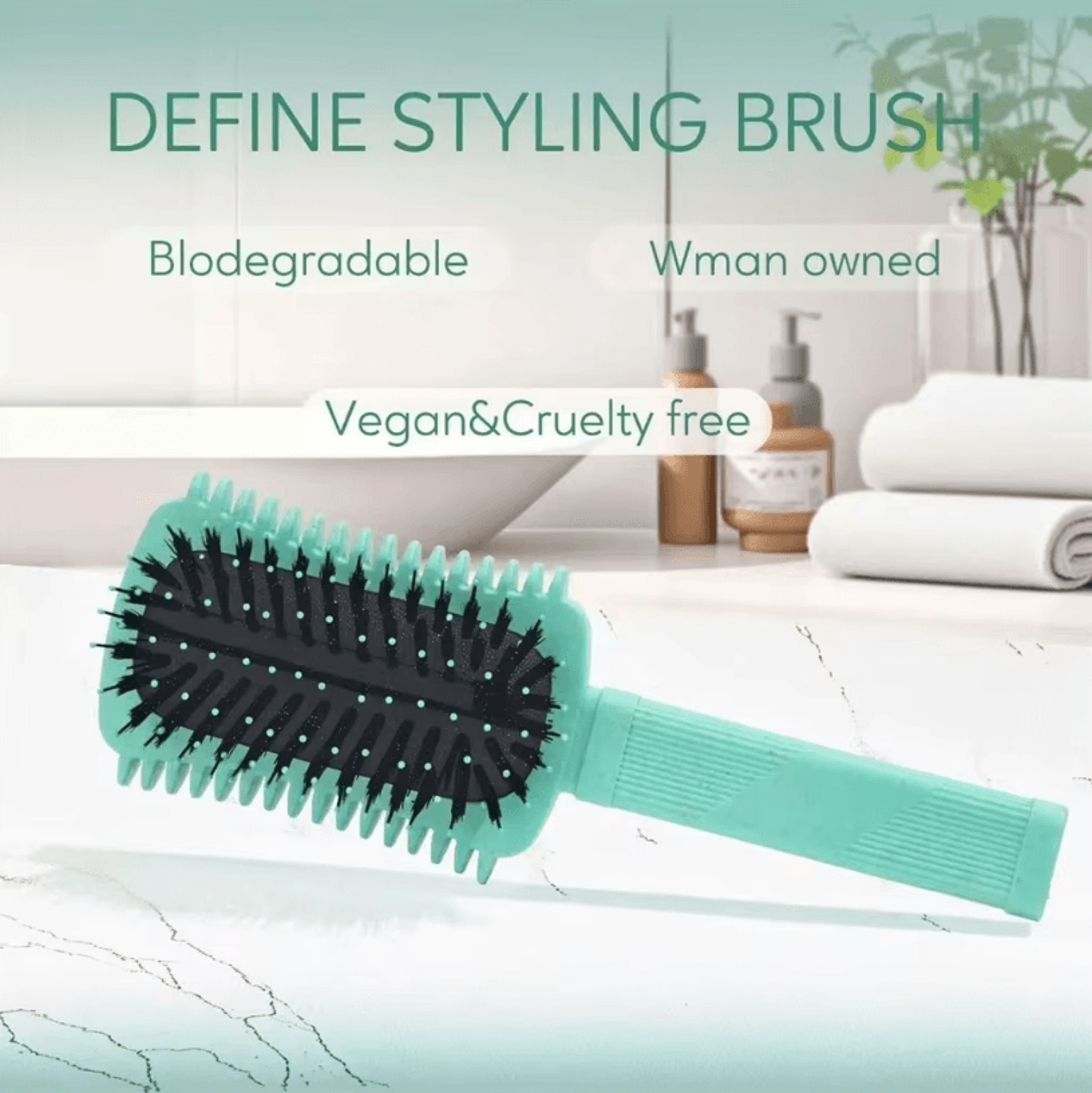 Womens Curls Style Comb And Curl Defining Hair Brush  Bounce Brush For Volume And Shaping Curly Hai 3