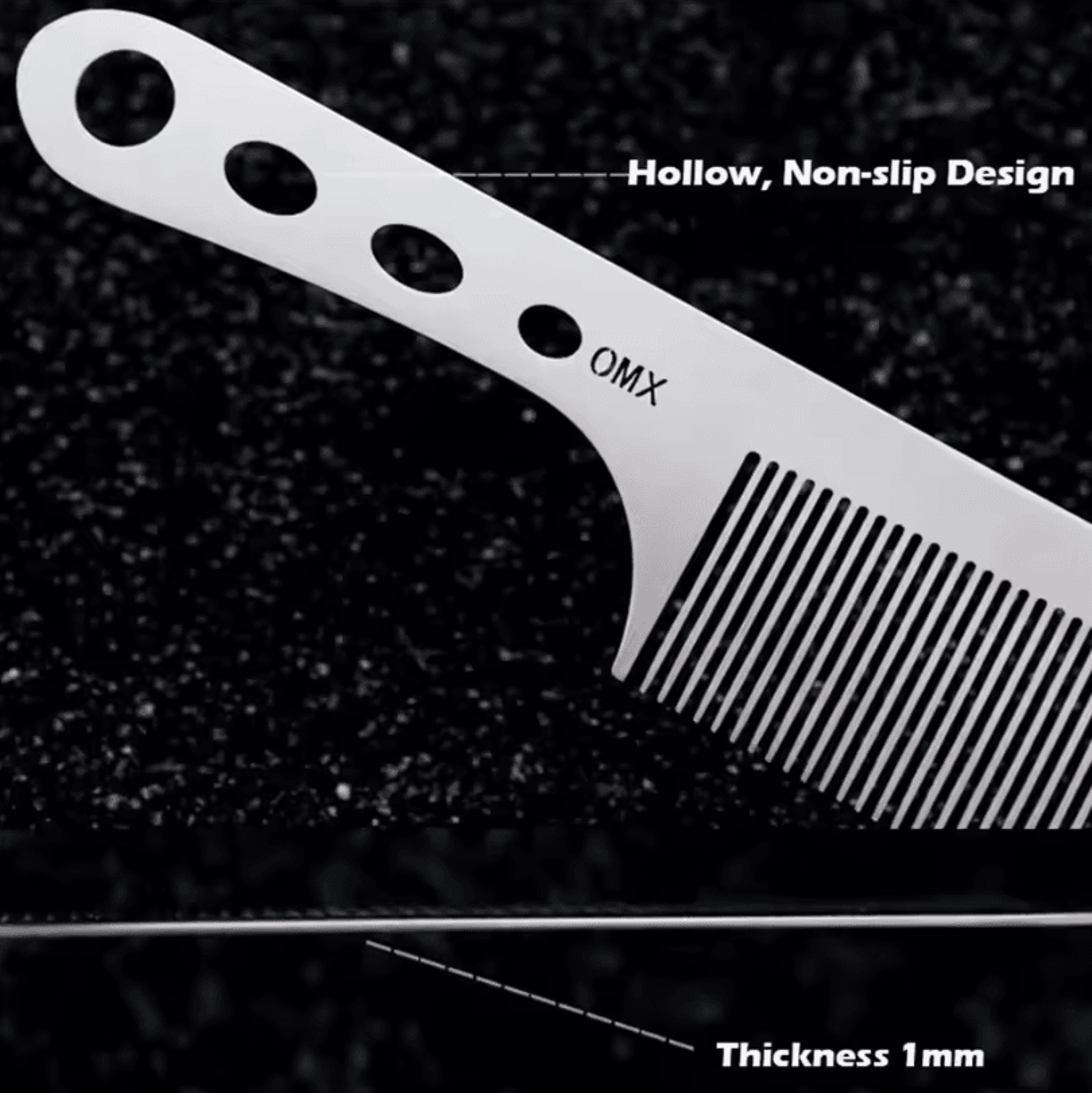 Marseilis Titanium Steel Comb Professional Salon Hairdressing AntiStatic Ultra Thin Hair Brush For  2