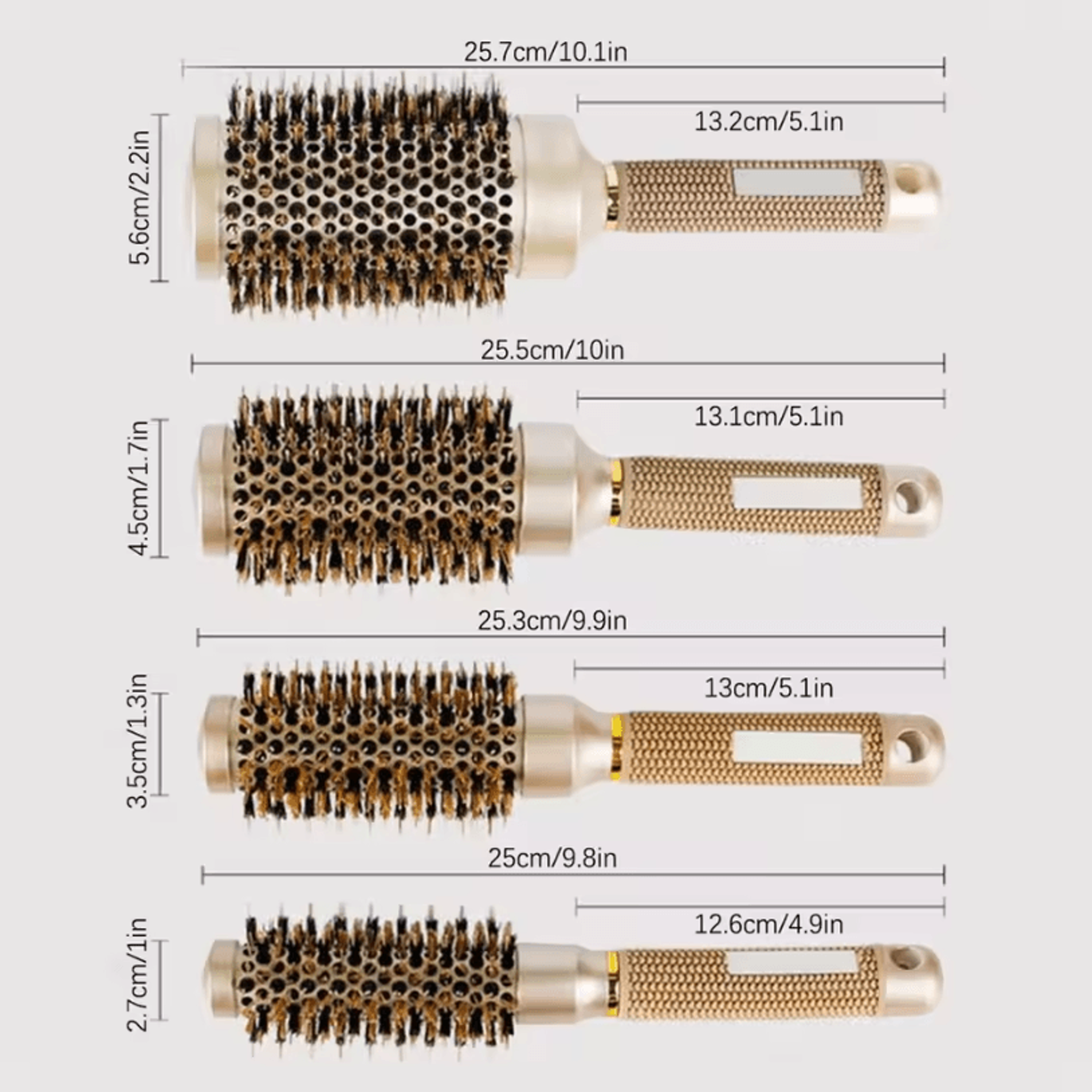 Pro Salon Hairdressing Comb And Cylindrical Curling Hairbrush Hairdresser Styling Tool Accessories 4