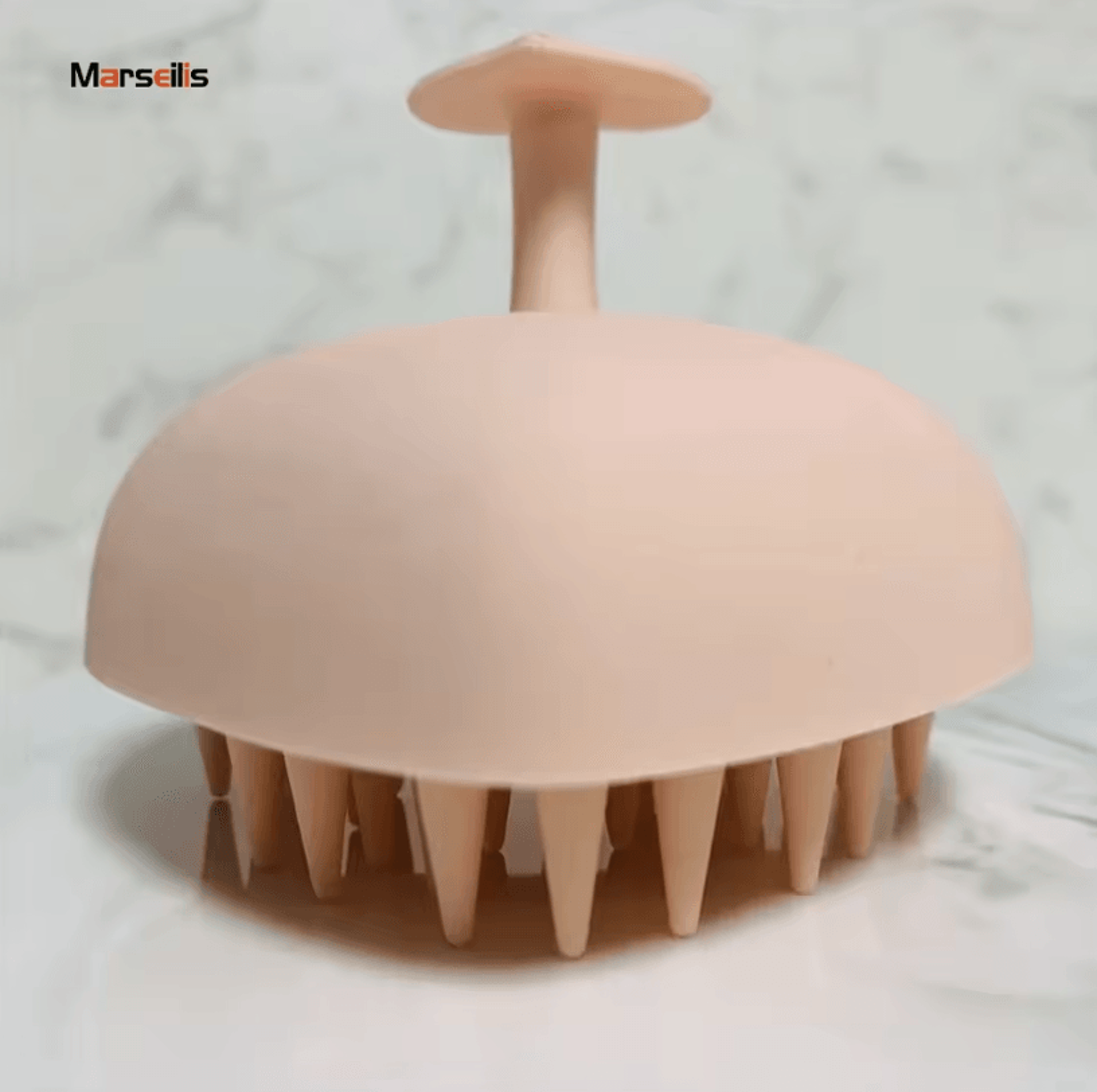 Soft Silicone Shampoo Brush 3D HeartShape Scalp Massager For Hair Washing And Styling  Dual Use For 4
