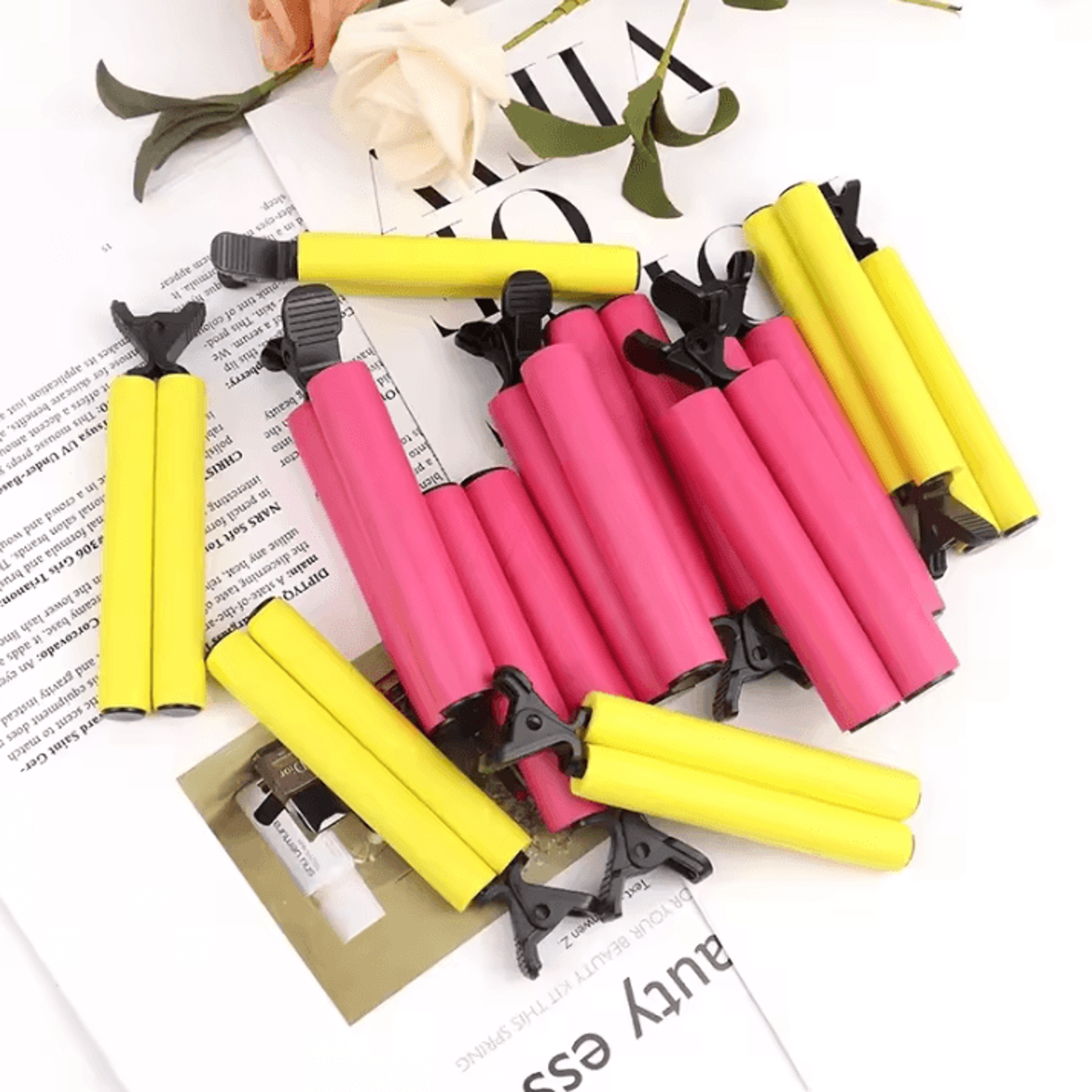 Marseilis Hair Rollers Set Cold Rods Curler Bars And Hair Clips For Fluffy Wavy And Perm Styles 2