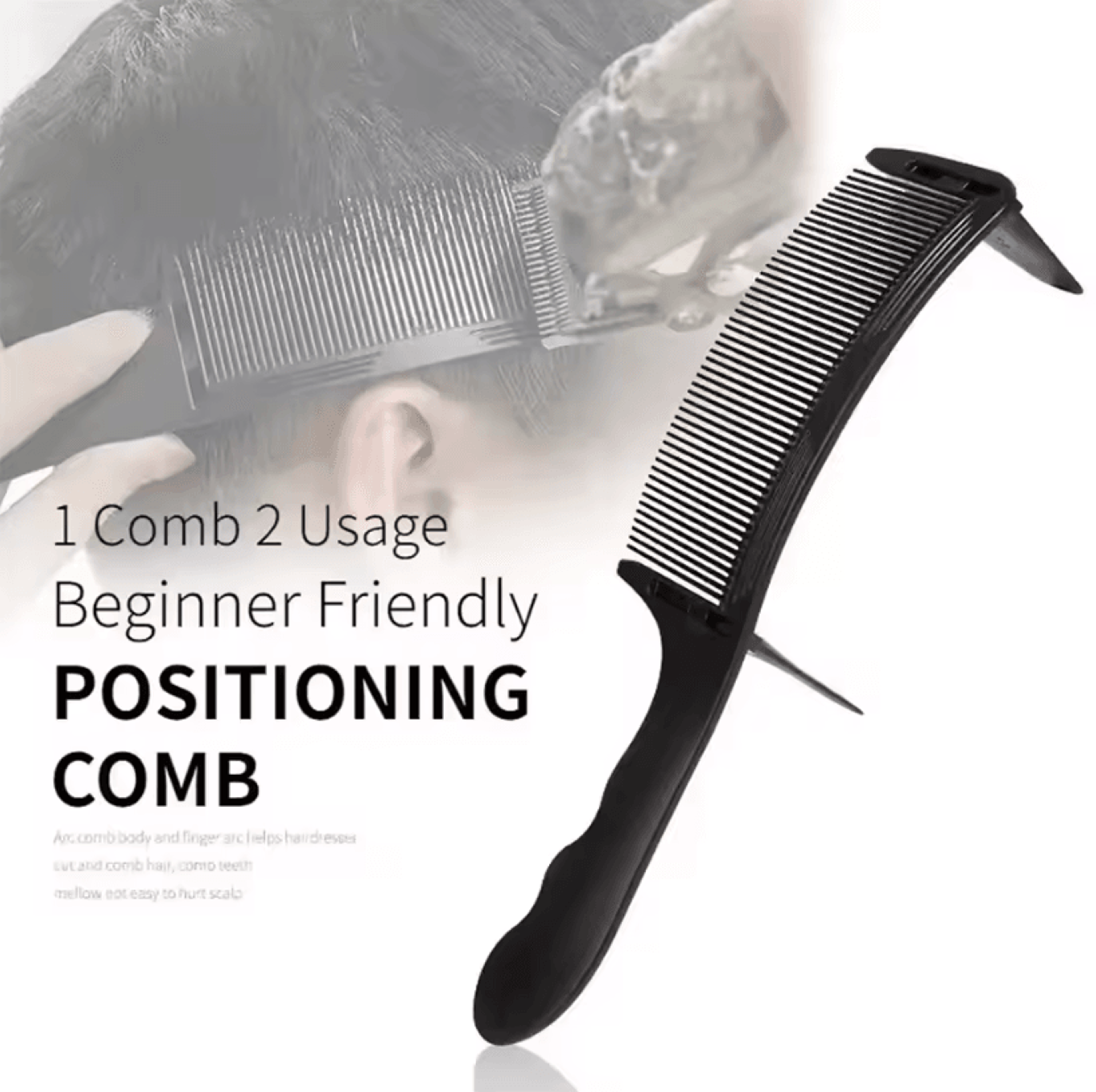 Professional Curved Barber Comb For Flat Top And Precision Haircuts 2