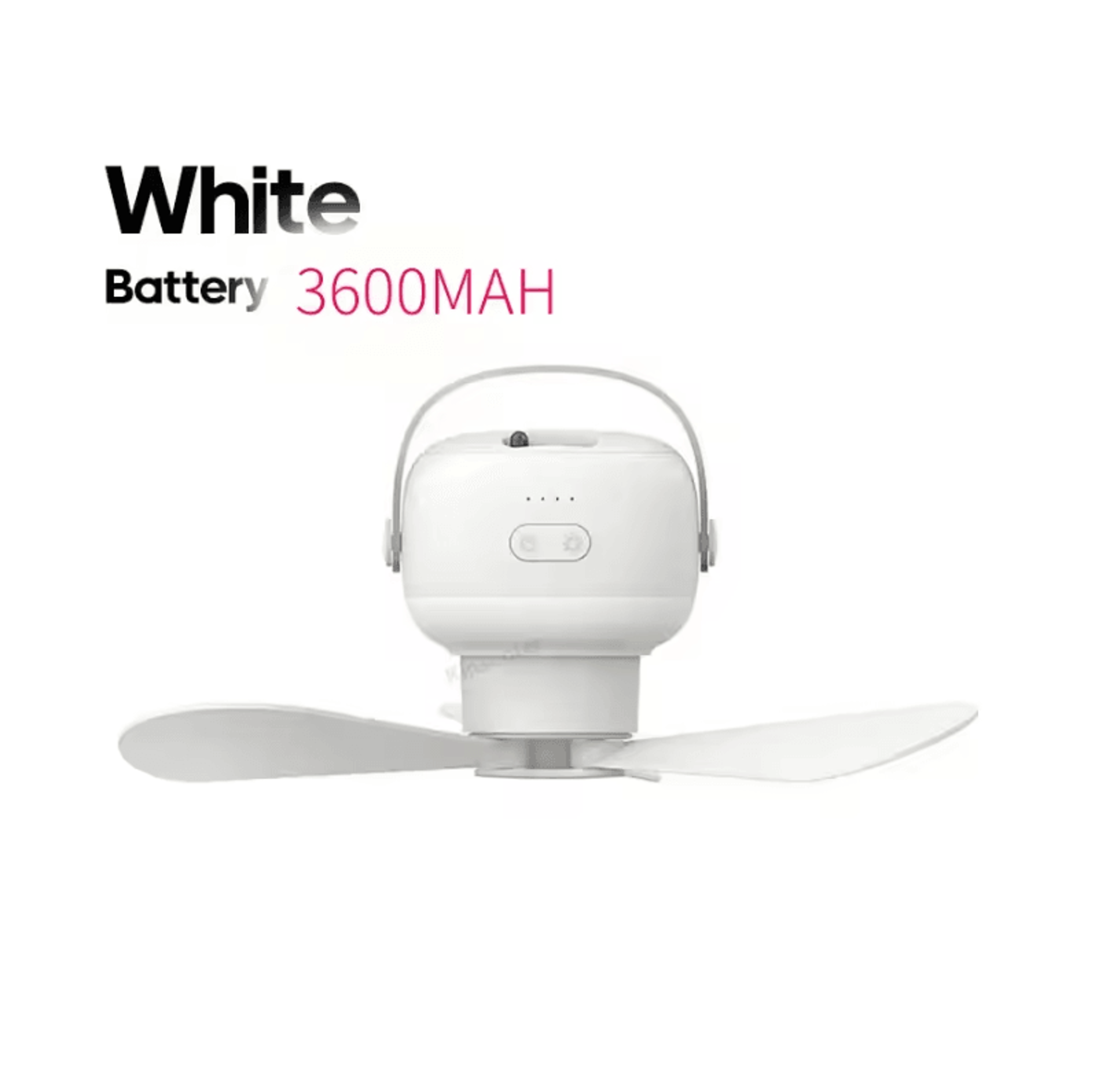 Rechargeable Portable Ceiling Fan With Remote Control And LED Lighting For Outdoor Camping 6