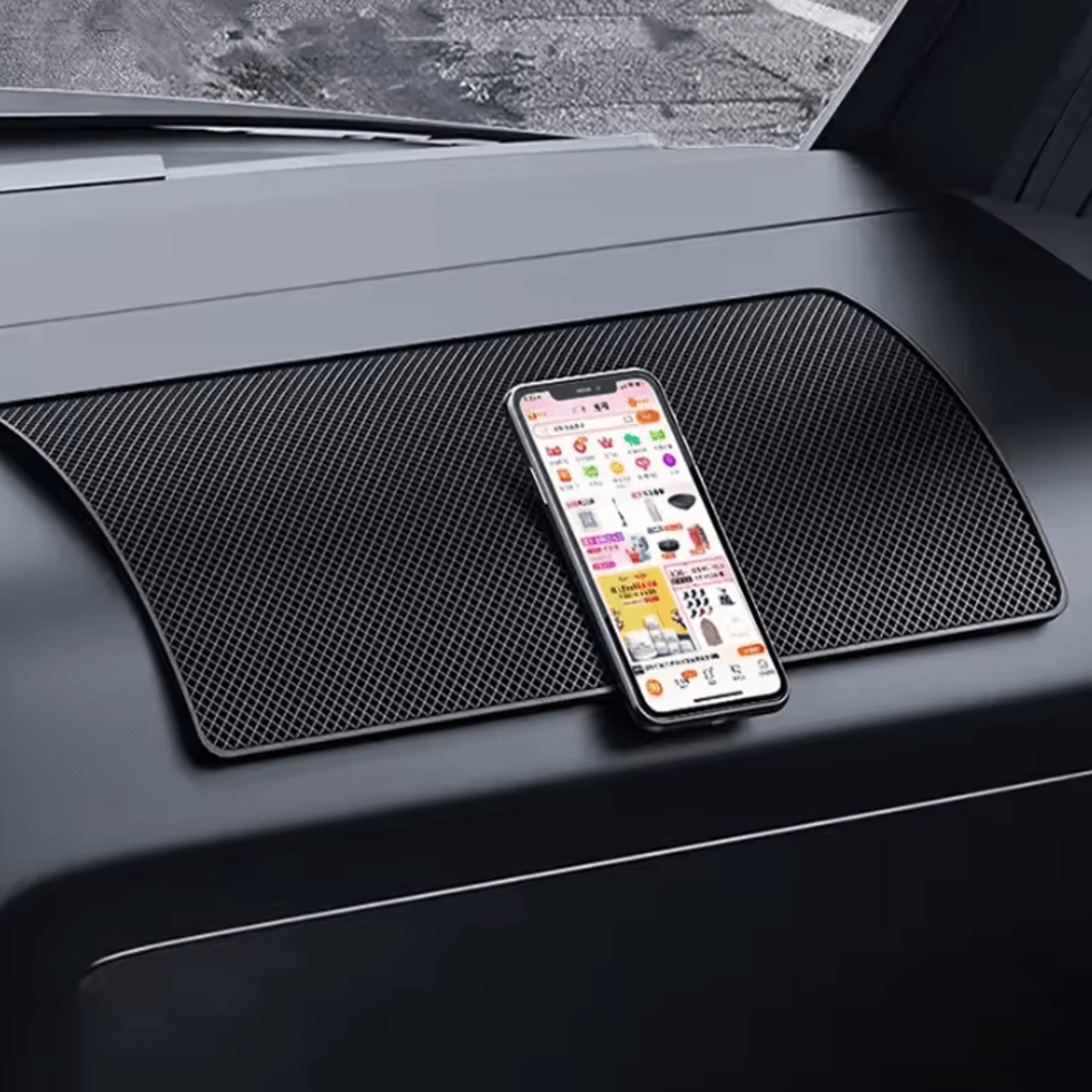 NonSlip Car Dashboard Mat Heat Resistant Sticky Pad For Phone Sunglasses And Small Items 0