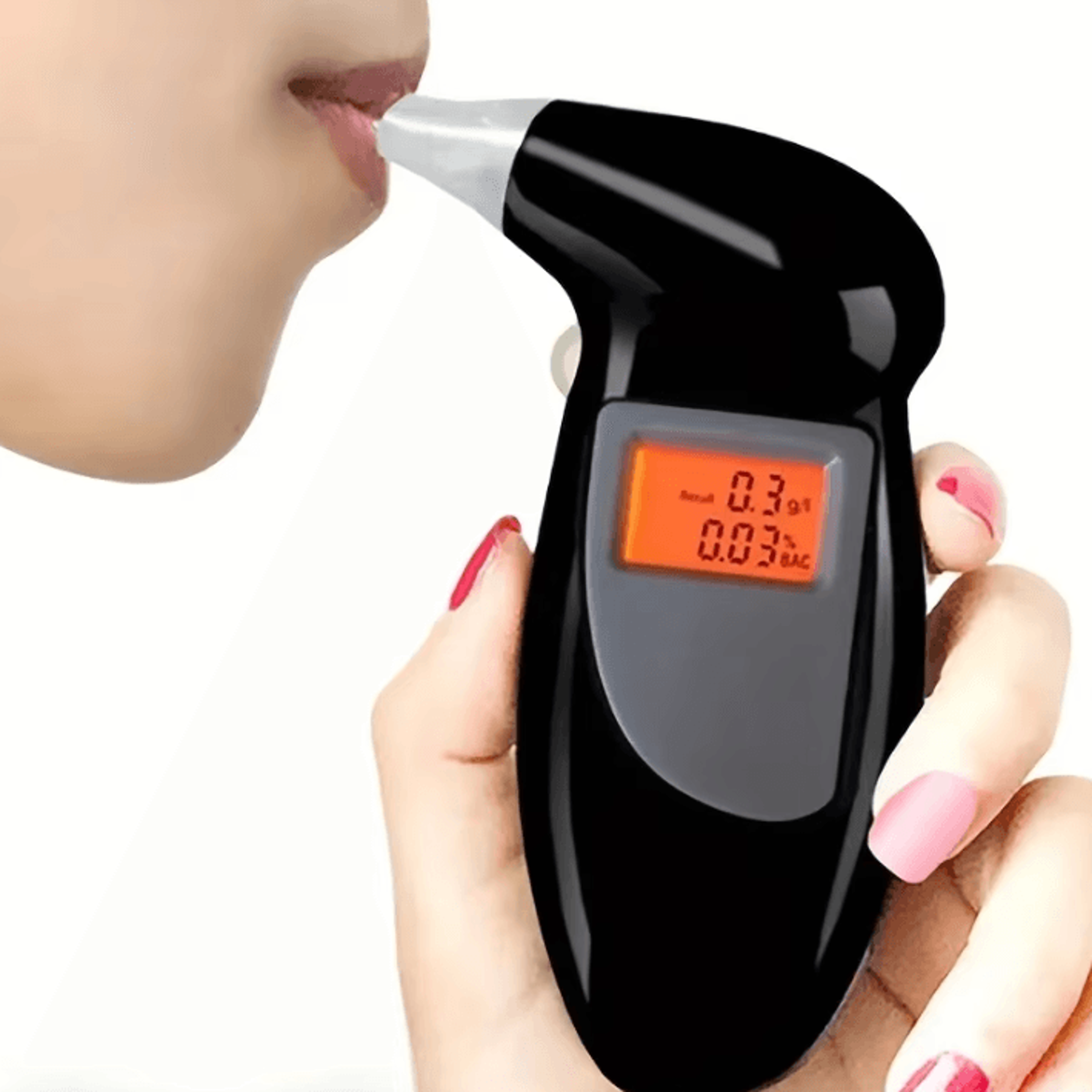 portable digital breath alcohol tester for personal bac monitoring