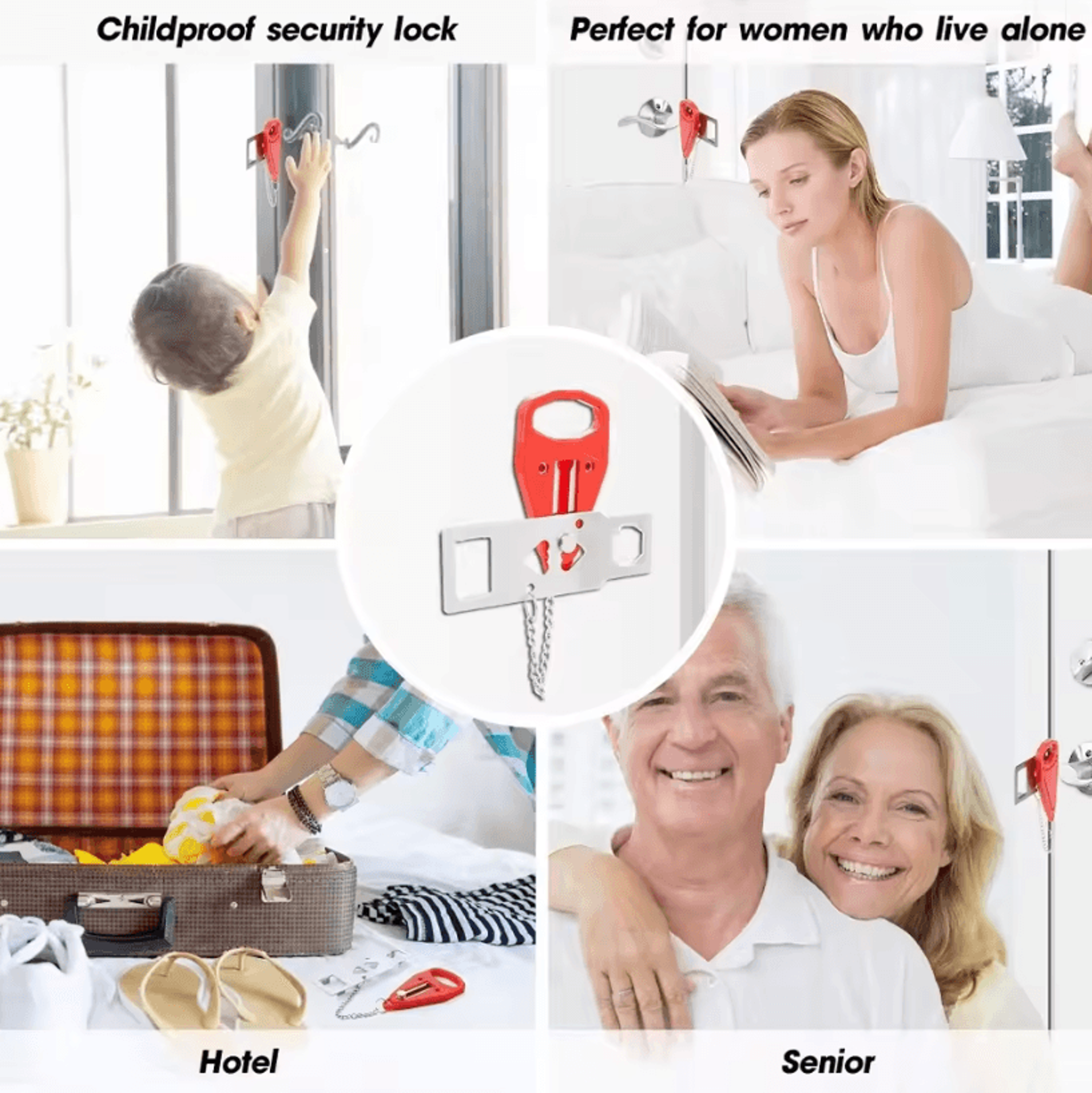 Portable Security Door Lock Latch For Travel Safety And Personal Protection 4