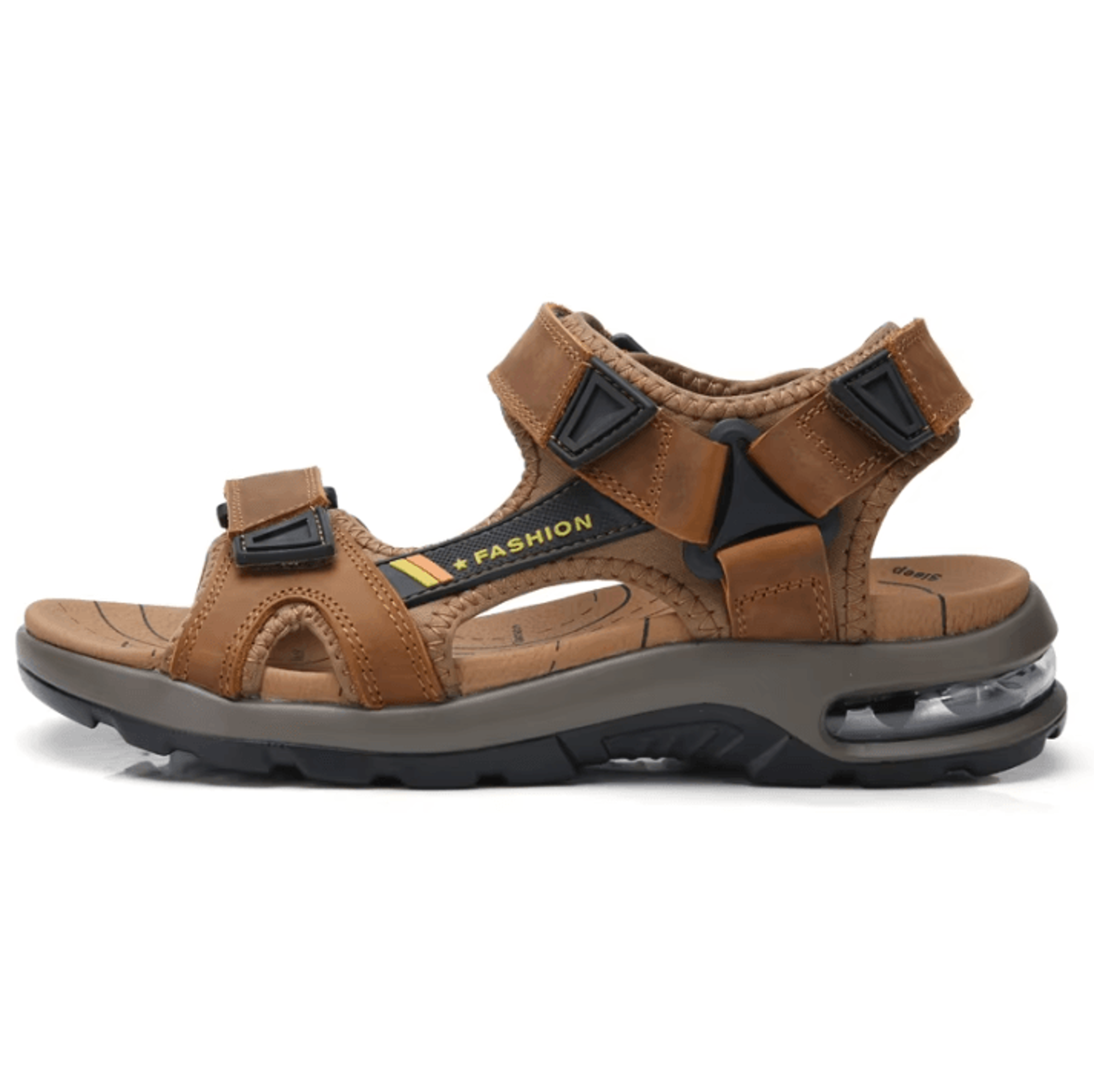 Mens Genuine Leather Roman Sandals  Summer Beach And Outdoor Comfort Size 46 4