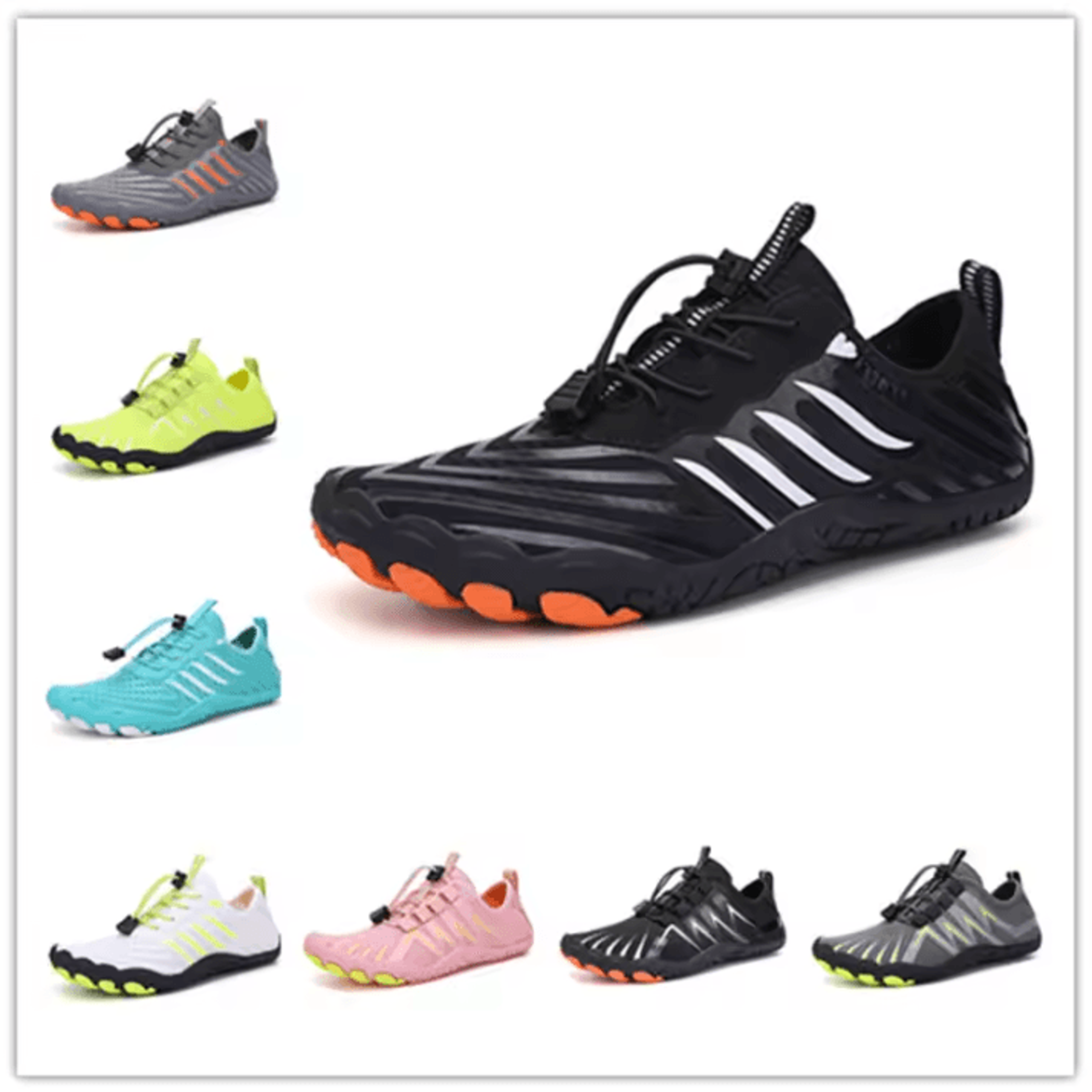 Unisex QuickDry Water Shoes  Breathable FiveFinger Aqua Beach Sneakers For Men And Women 1
