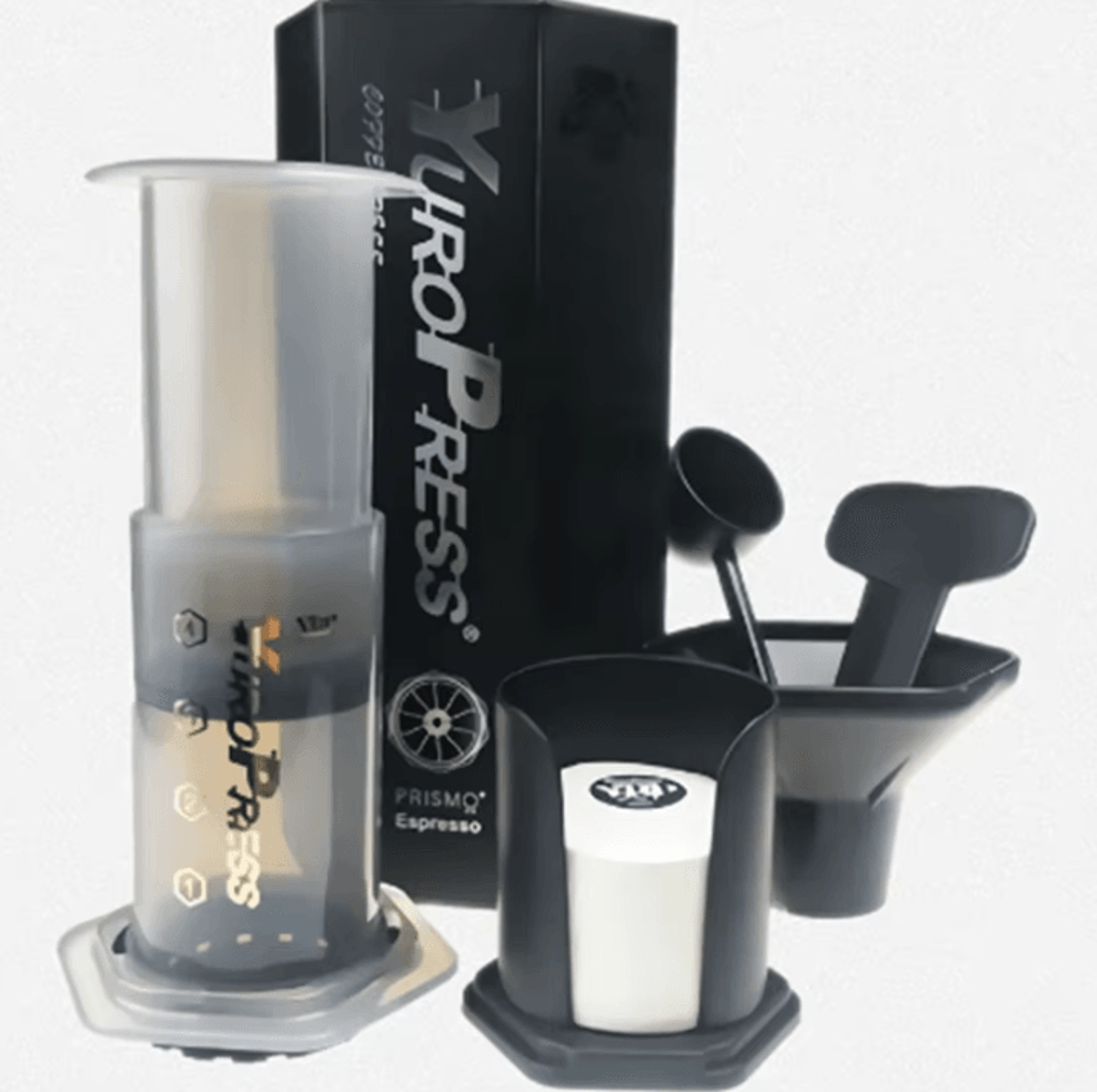 Portable French Press Espresso Coffee Maker With Air Press  Includes 350pcs 64mm Paper Filters 1