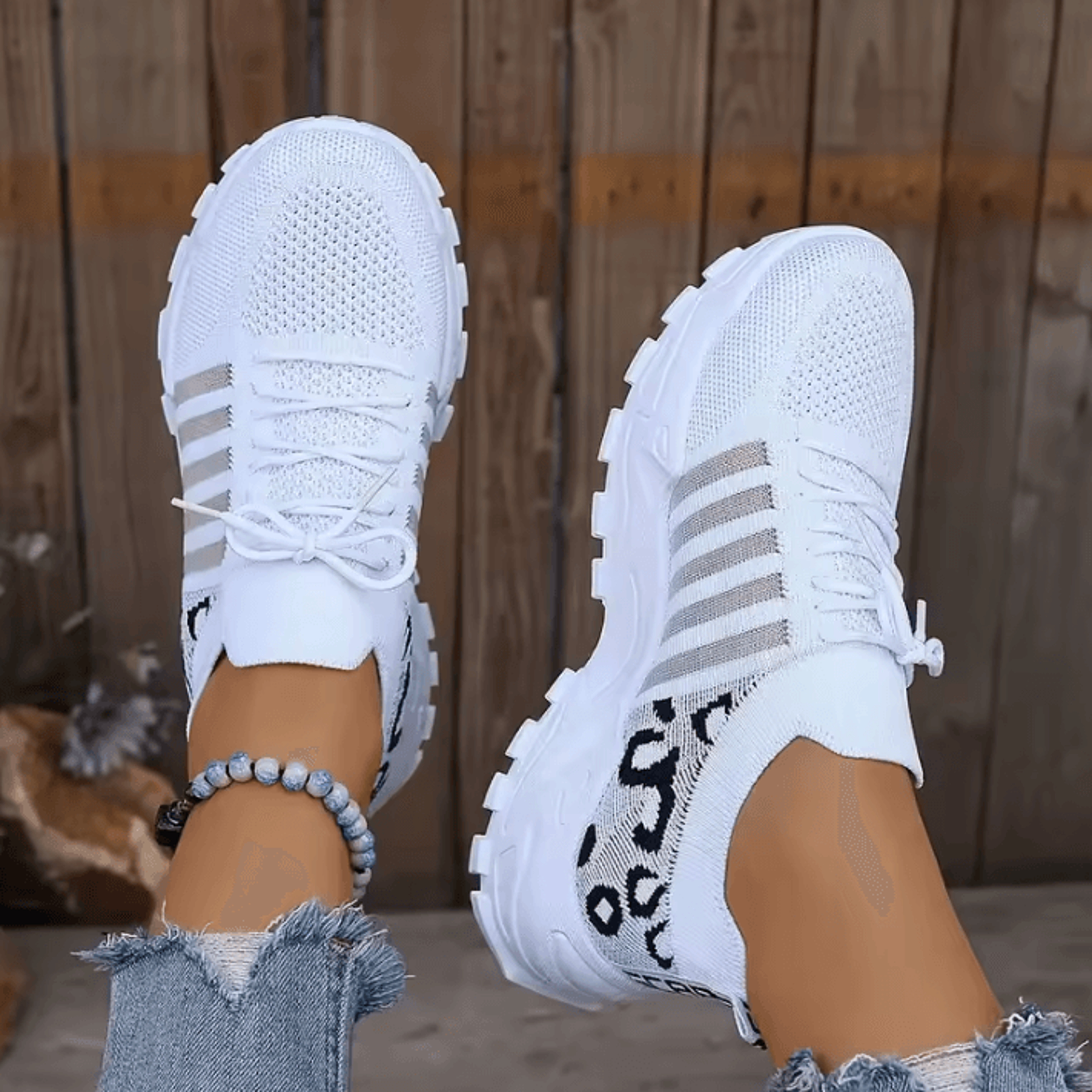2026 Leopard Print Lightweight Womens Casual Sneakers  Breathable Everyday Shoes 8