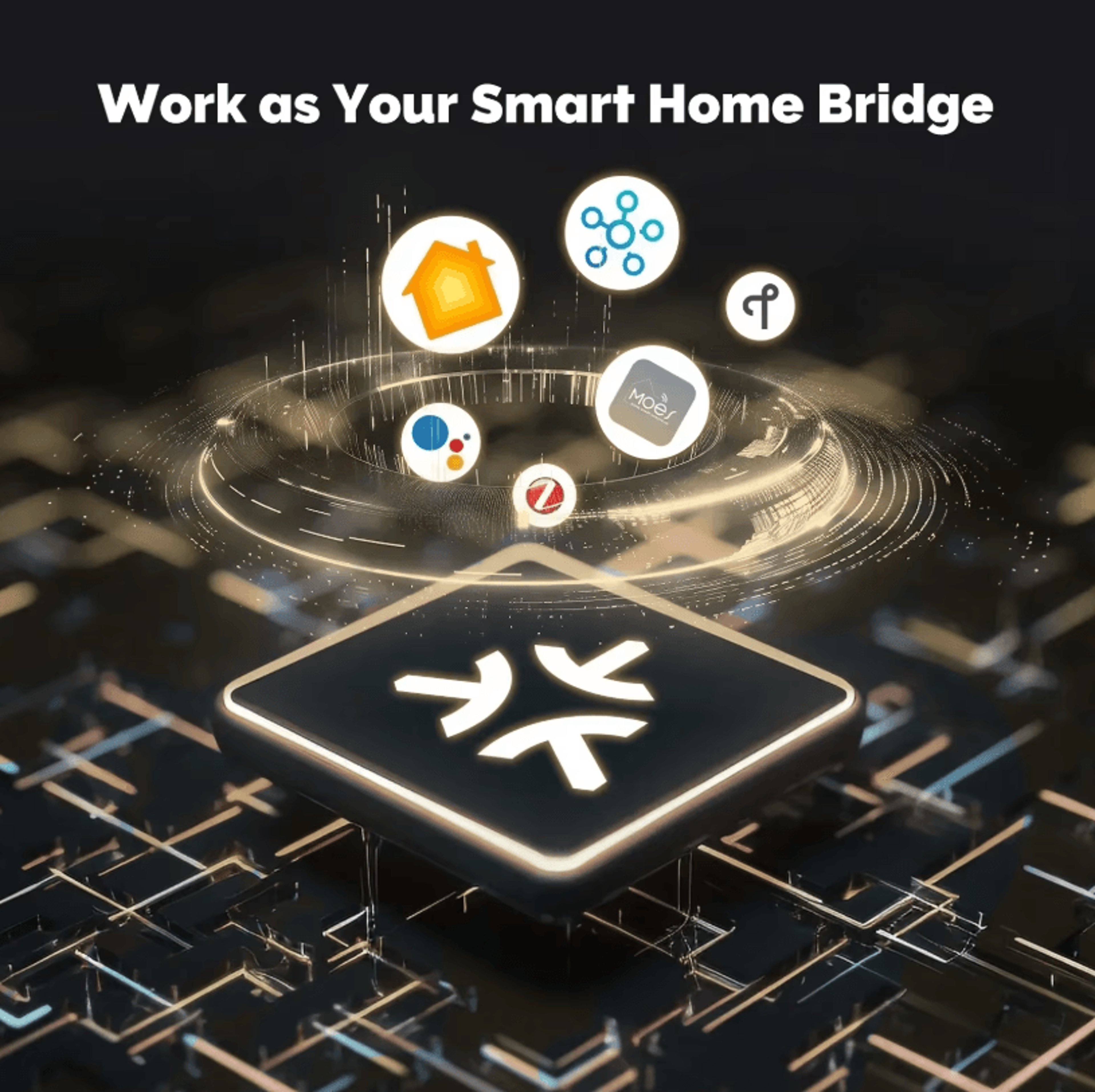 MOES Matter Gateway Hub  Tuya WiFi And Zigbee Smart Home Hub For Alexa HomeKit And SmartThings 1