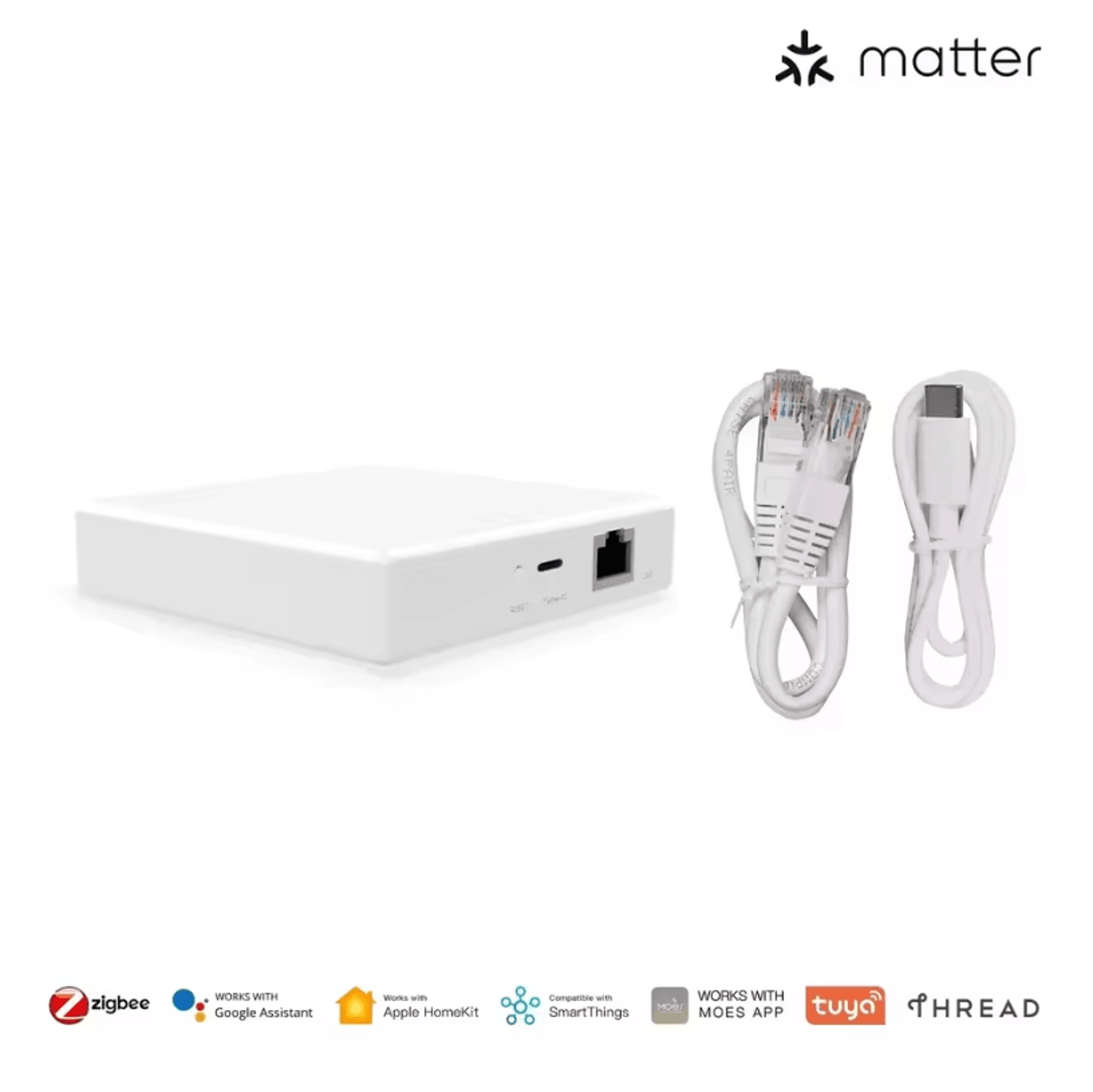 MOES Matter Gateway Hub  Tuya WiFi And Zigbee Smart Home Hub For Alexa HomeKit And SmartThings 6
