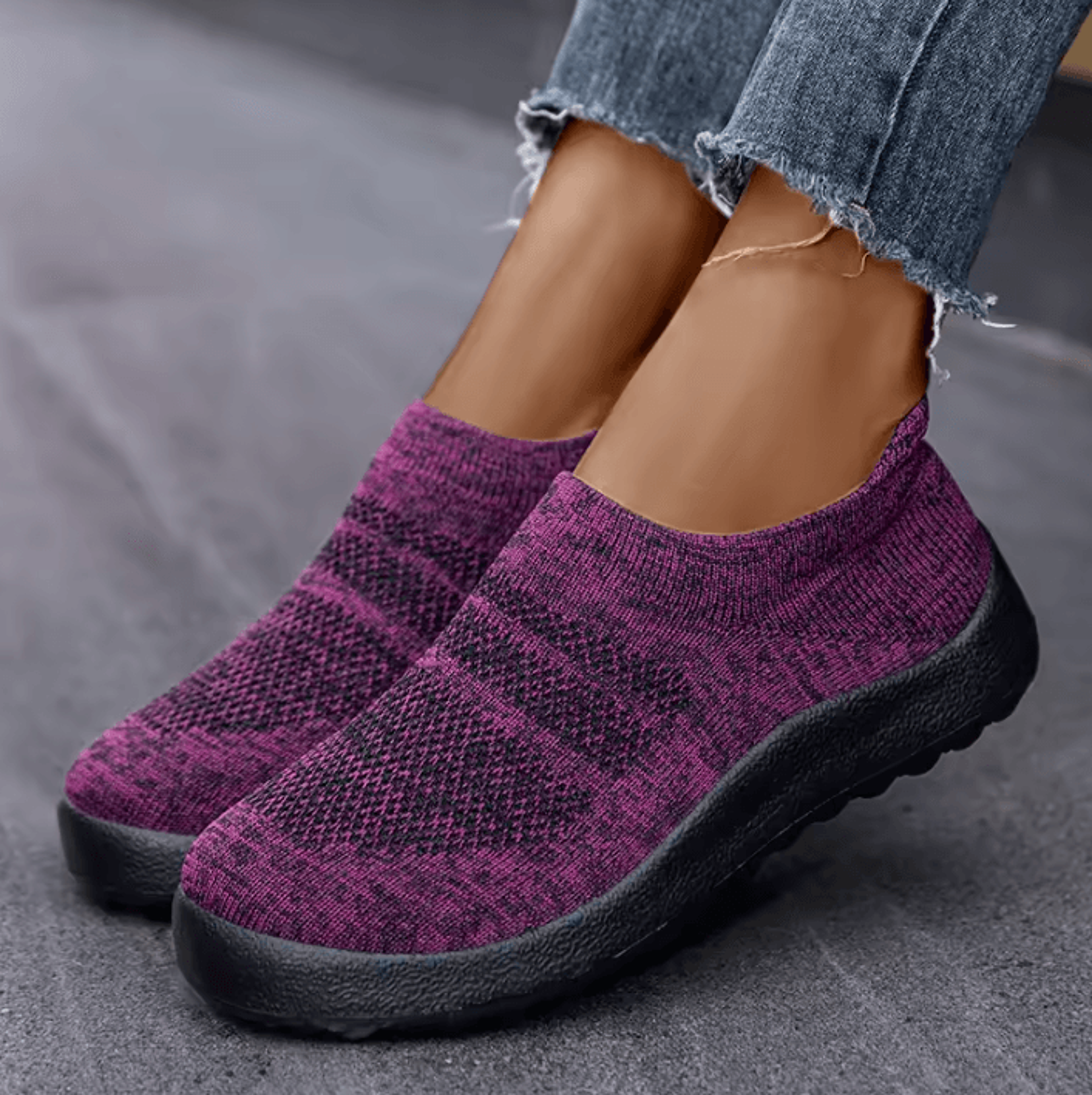 2024 Womens Breathable SlipOn Sport Sneakers  Lightweight Comfortable Running And Casual Shoes 8
