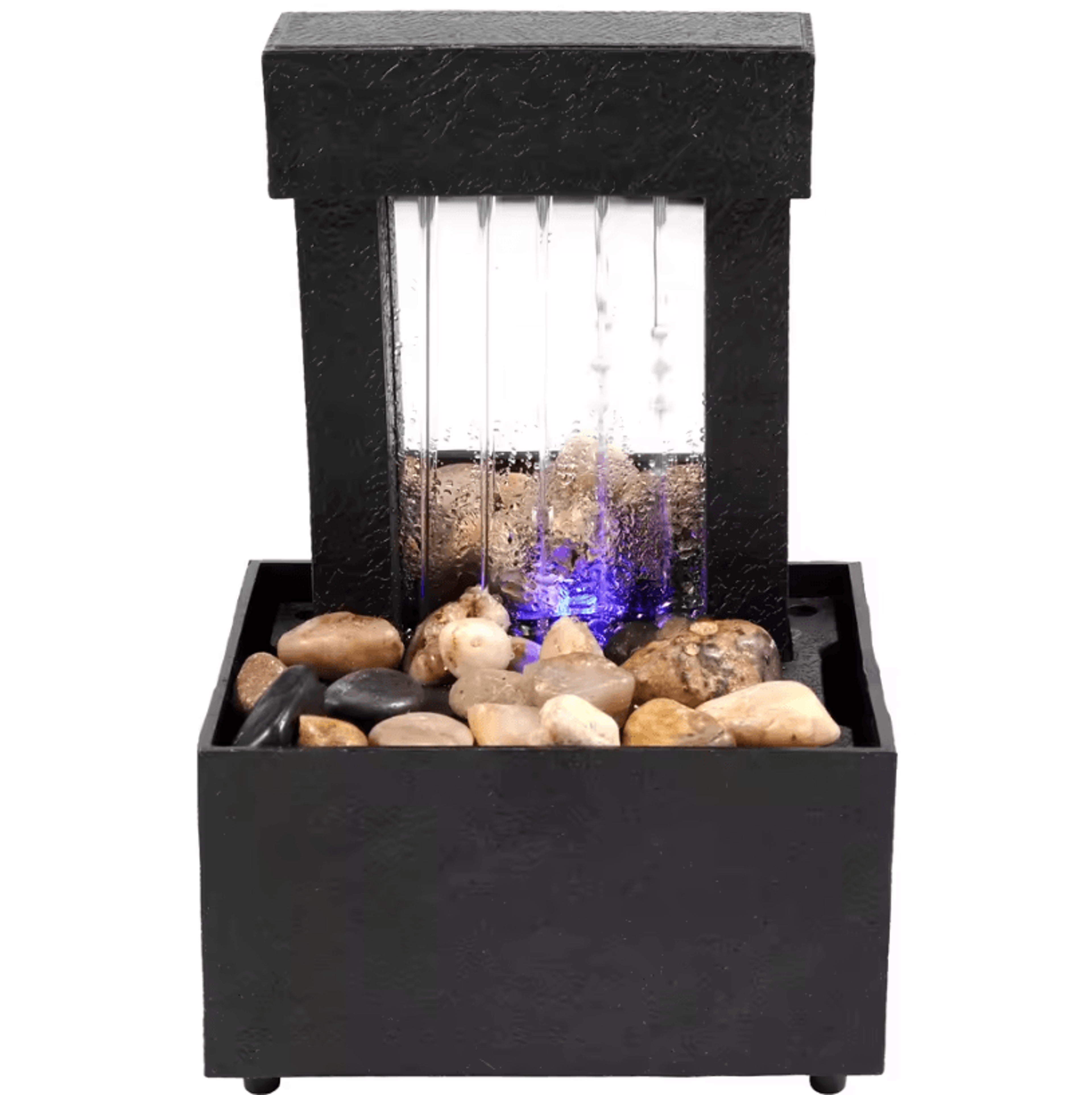 Tabletop Waterfall Fountain With Soft Lights  Relaxation And Meditation Home Decor 11