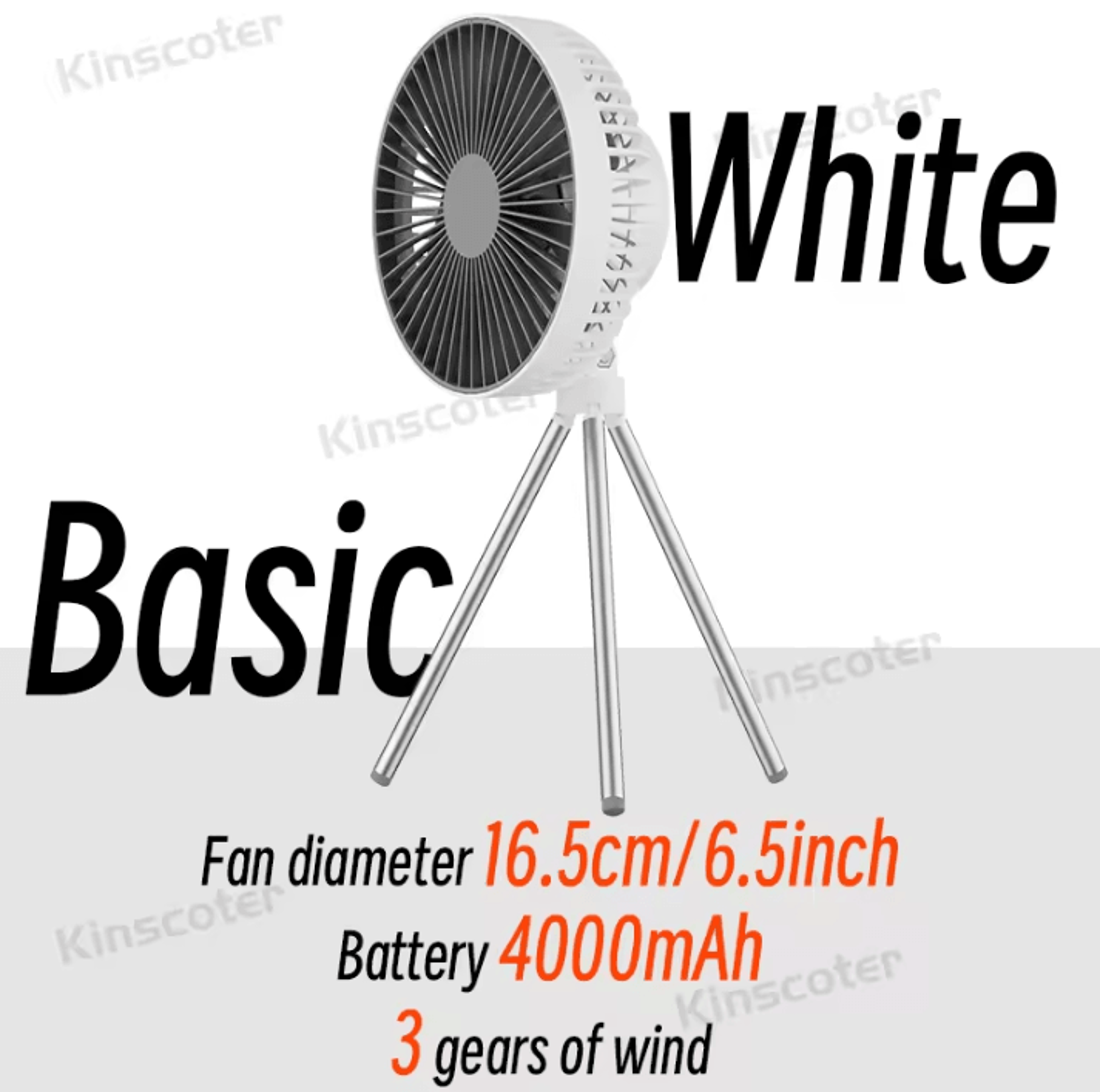 Rechargeable Portable Camping Fan  Cordless Desktop And Ceiling Fan With Power Bank And LED Light 6
