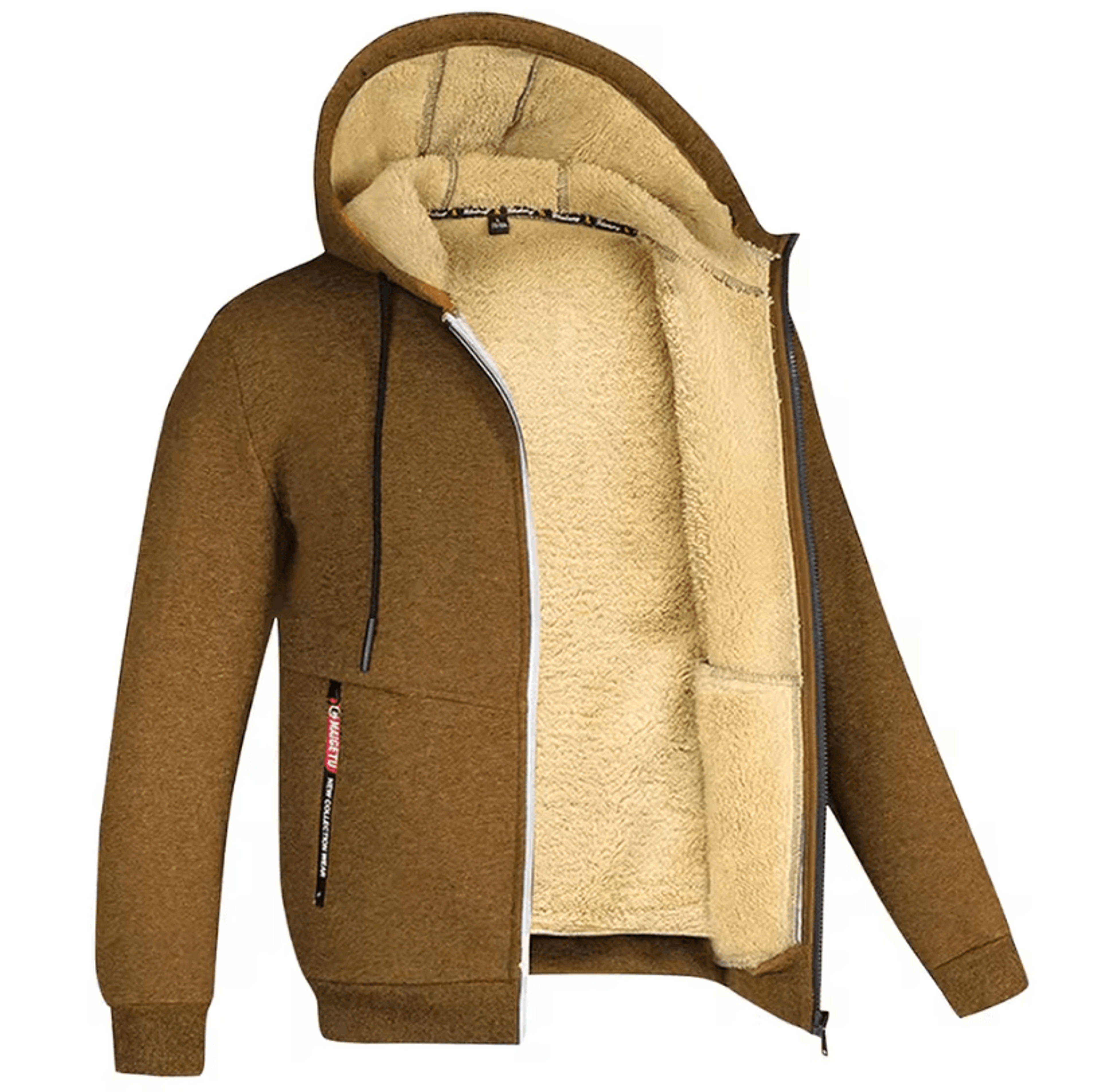 Mens Full Zip Fleece Hoodie  Casual Outdoor Sports And Streetwear Jacket 13