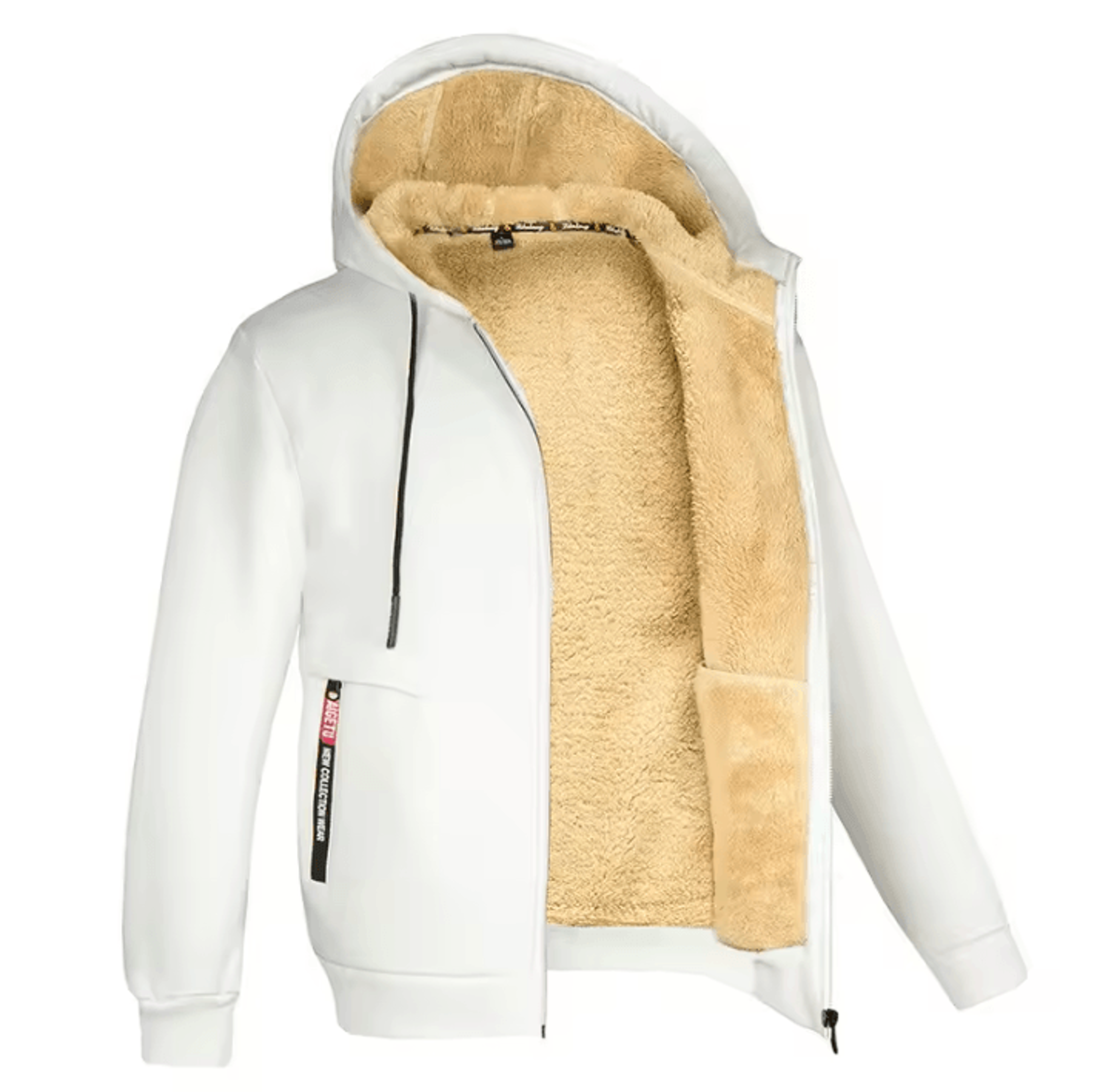 Mens Full Zip Fleece Hoodie  Casual Outdoor Sports And Streetwear Jacket 9