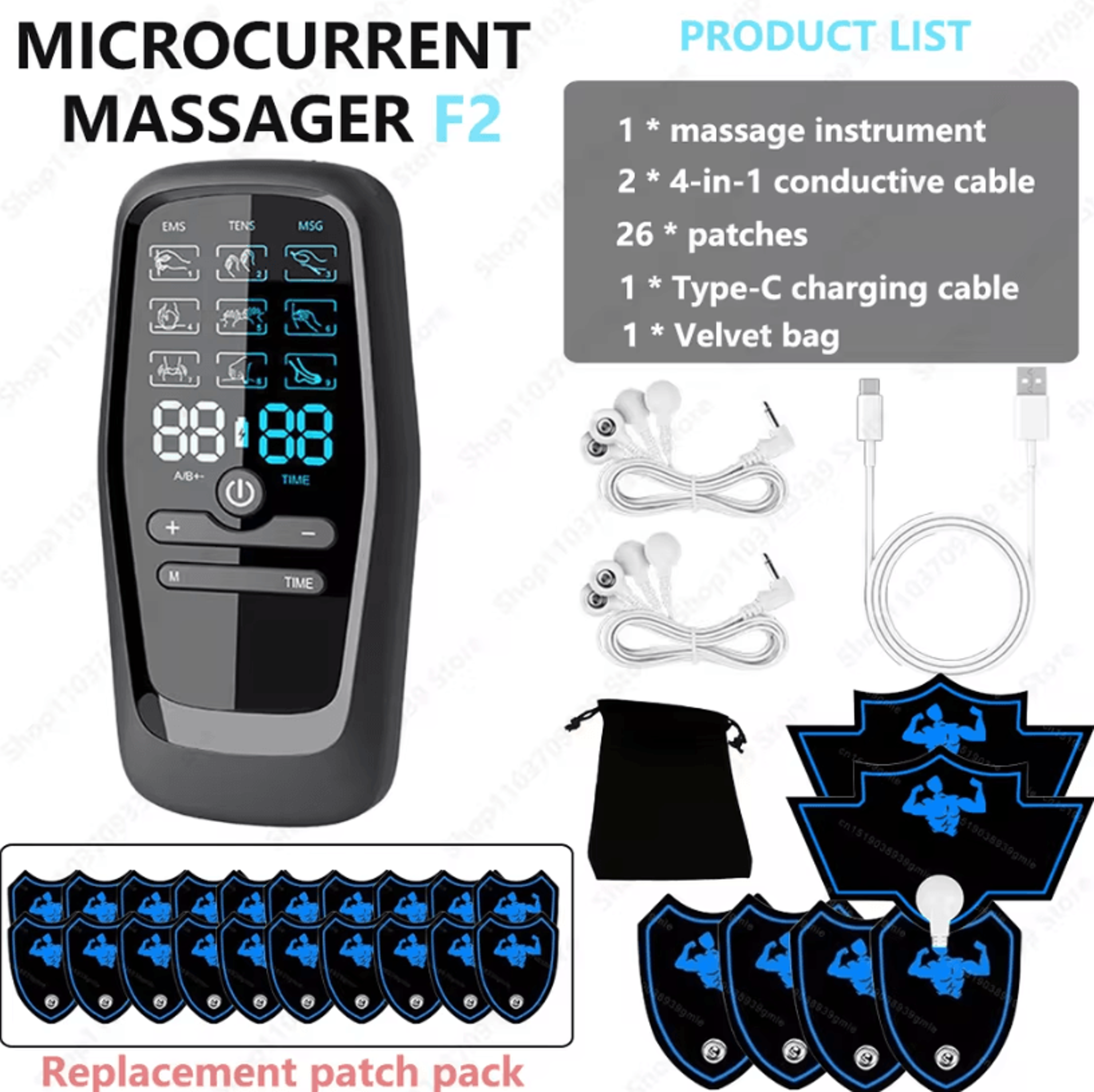 TENS EMS Muscle Stimulator  Digital Electric Body Massage And Slimming Therapy Device 10