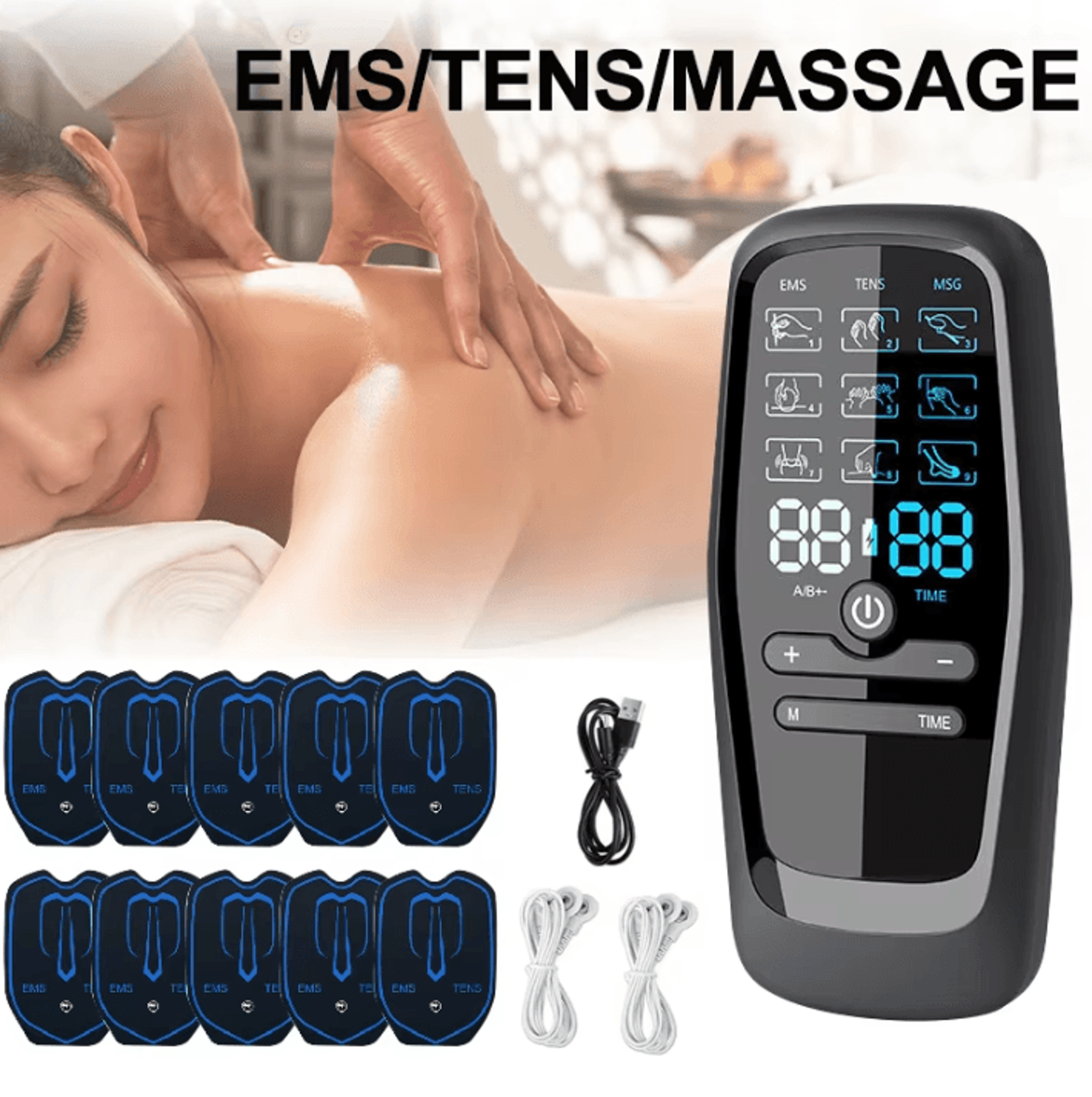 TENS EMS Muscle Stimulator  Digital Electric Acupuncture Massage And Slimming Therapy Device 0