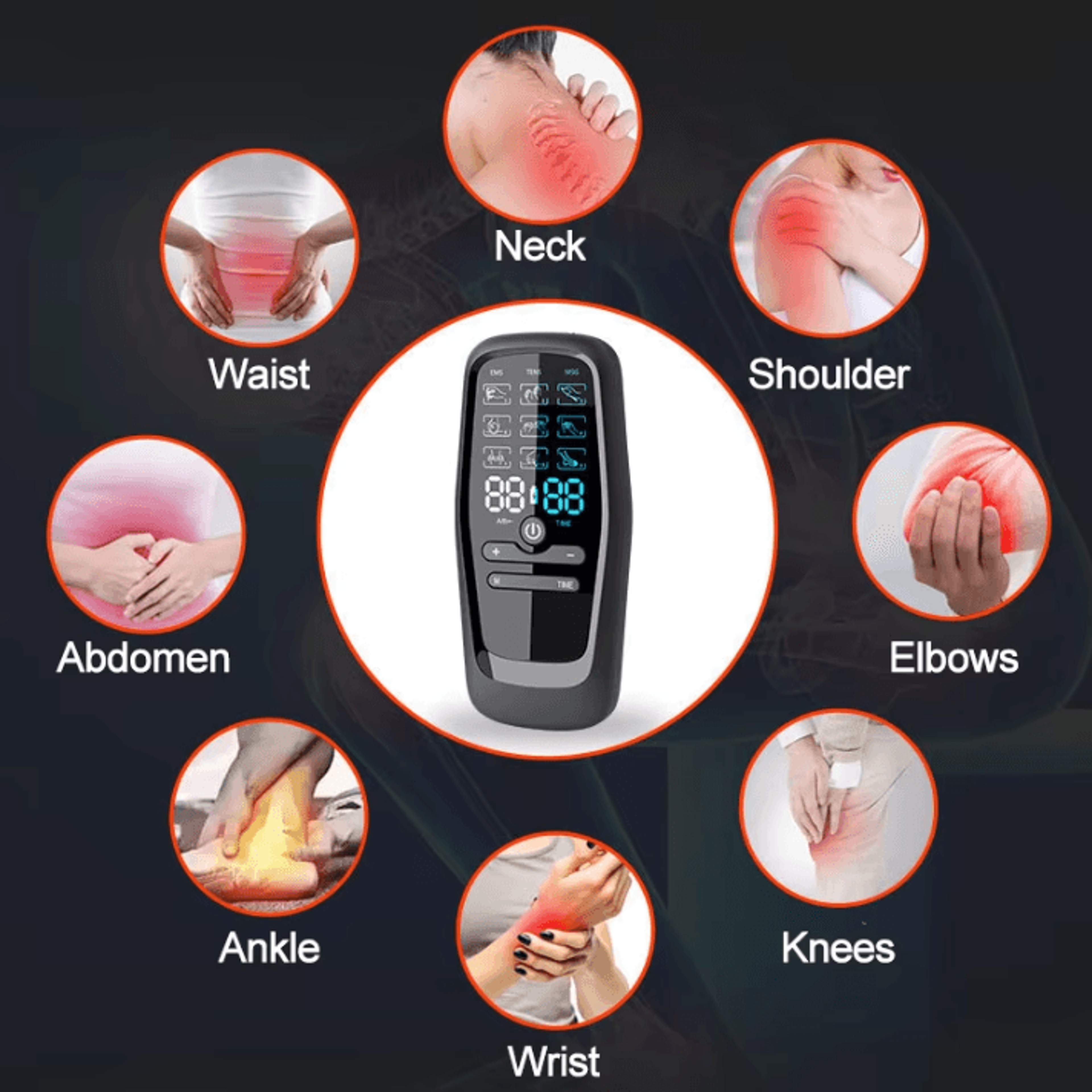 TENS EMS Muscle Stimulator  Digital Electric Acupuncture Massage And Slimming Therapy Device 1