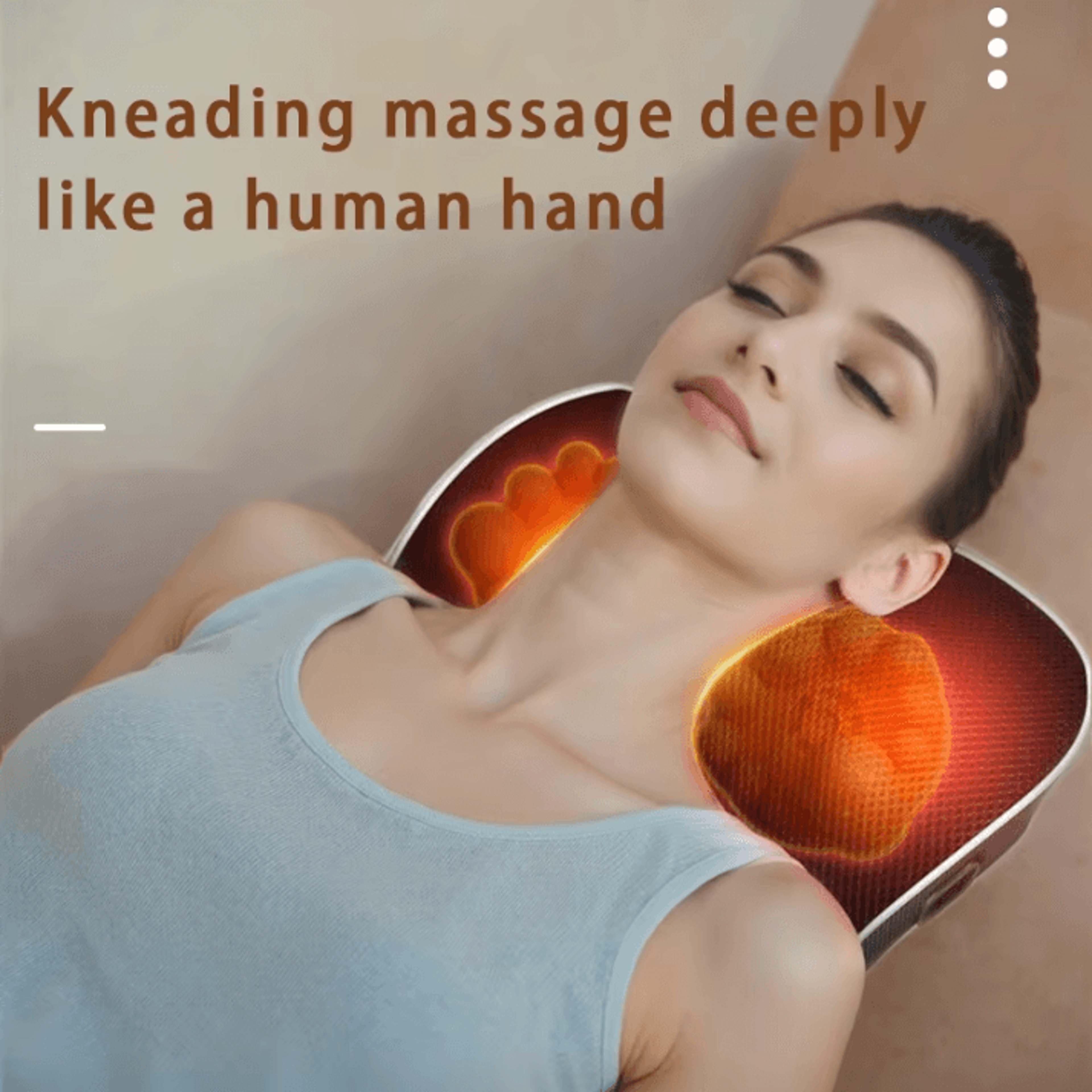 Electric Shiatsu Head Neck And Cervical Traction Body Massager  Heated Vibration Car And Home Back  3